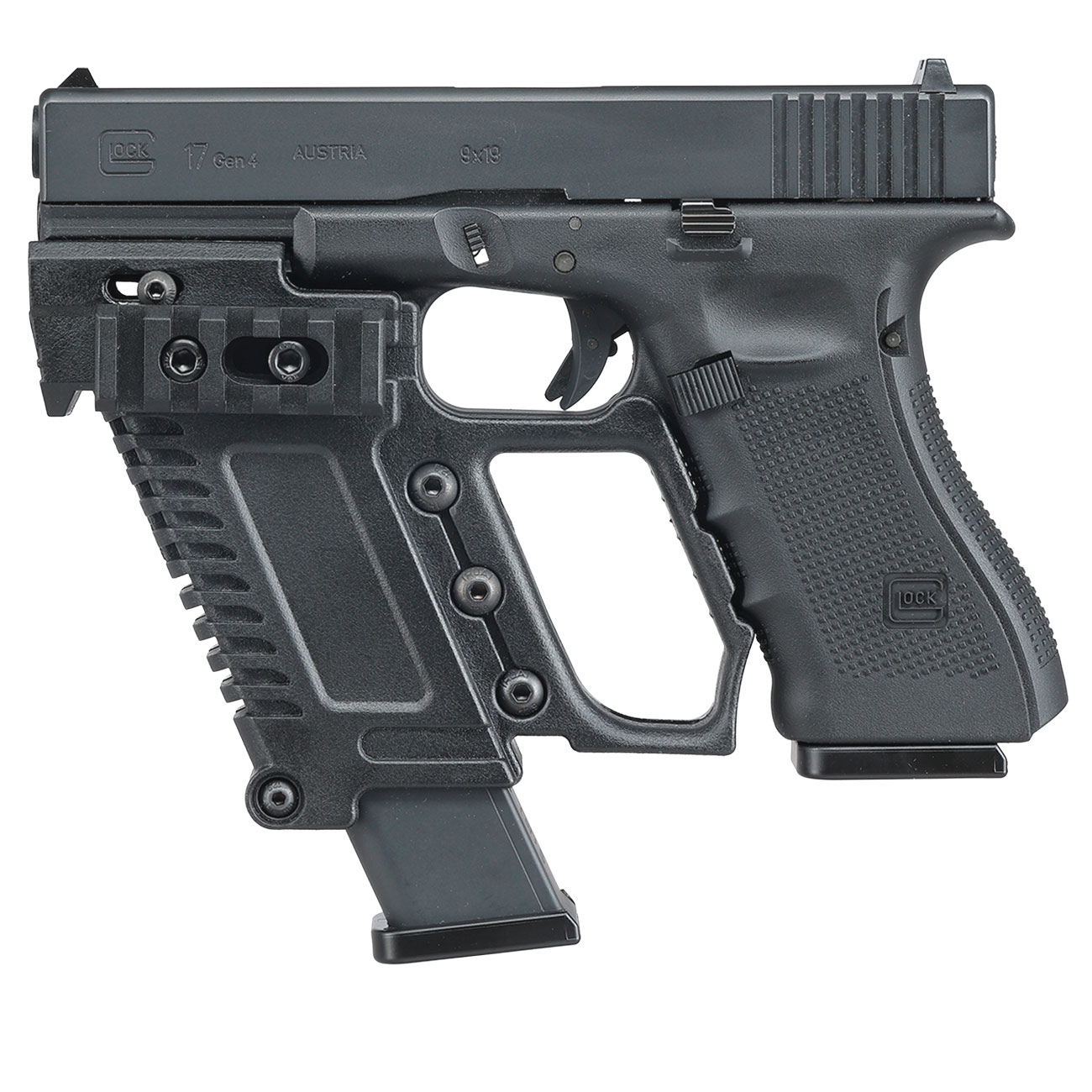 WoSport Pistol Carbine Kit fr G17 / G18 / G22 / G34 GBB Pistolen schwarz Bild 7