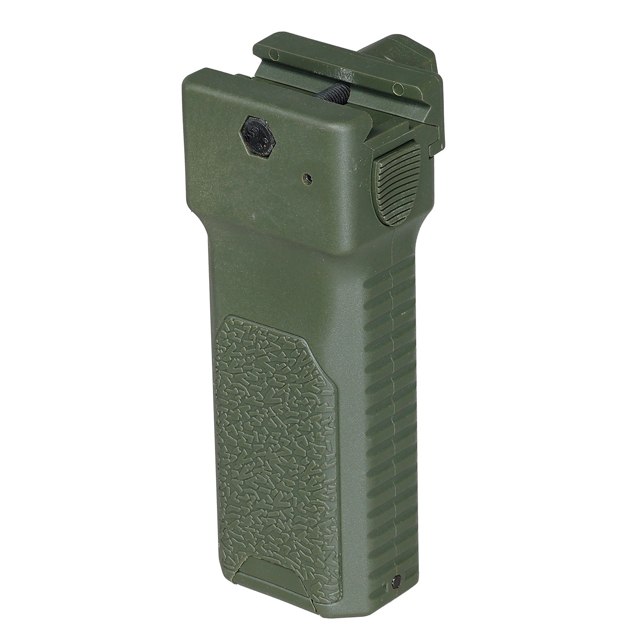 WoSport Tactical Bipod Frontgriff 2.0 mit integriertem Zweibein f. 20 - 22mm Schienen oliv Bild 4