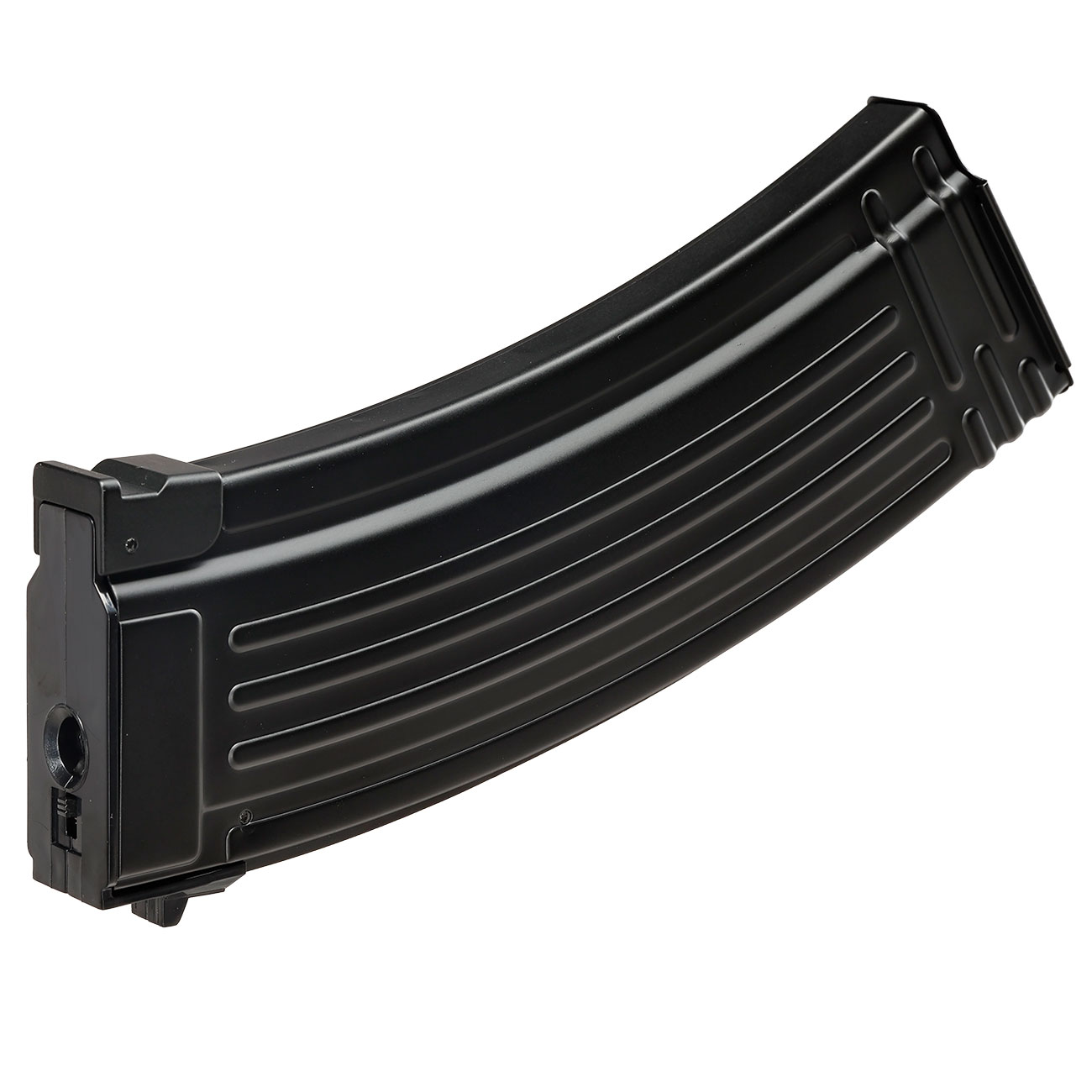 BattleAxe AK74 Stahlblech Magazin Mid-Cap 140 Schuss schwarz