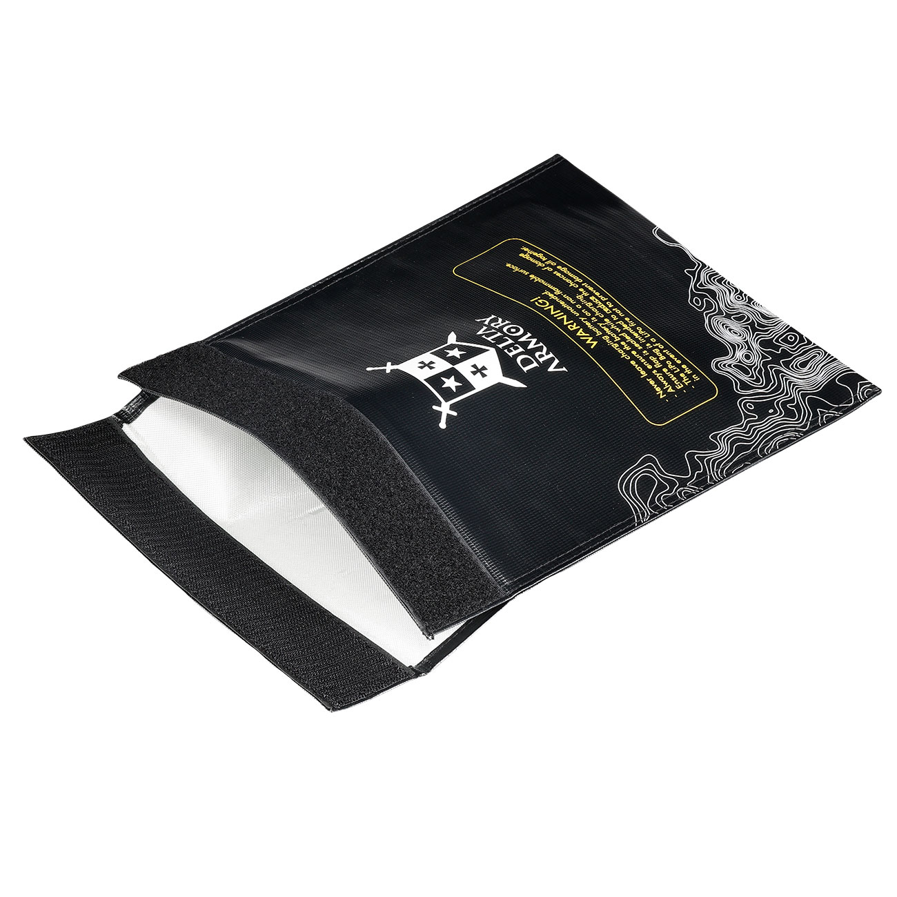 Delta Armory LiPo Safety Bag Large 23 x 30 cm Feuerfeste Sicherheitstasche schwarz Bild 3