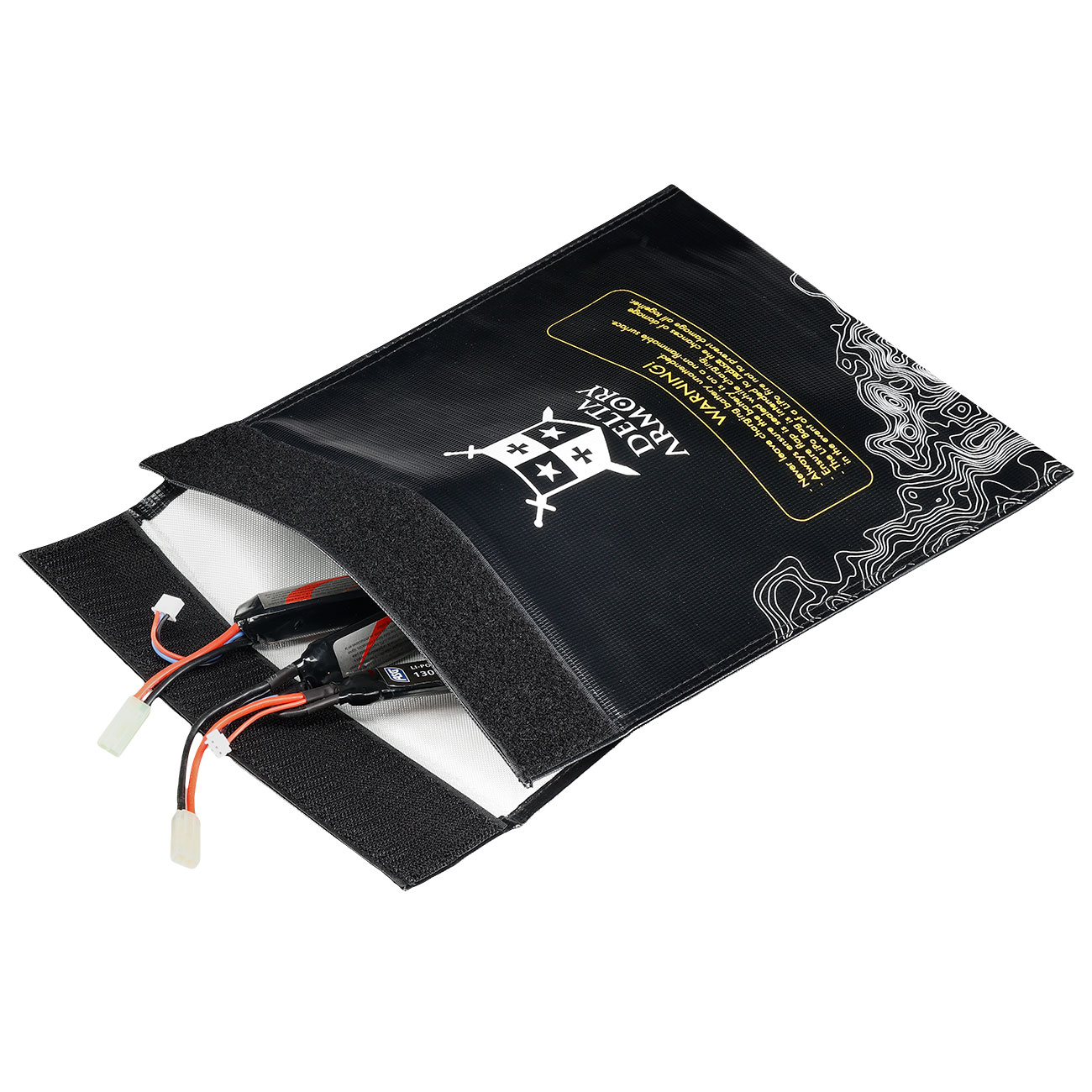 Delta Armory LiPo Safety Bag Large 23 x 30 cm Feuerfeste Sicherheitstasche schwarz Bild 4