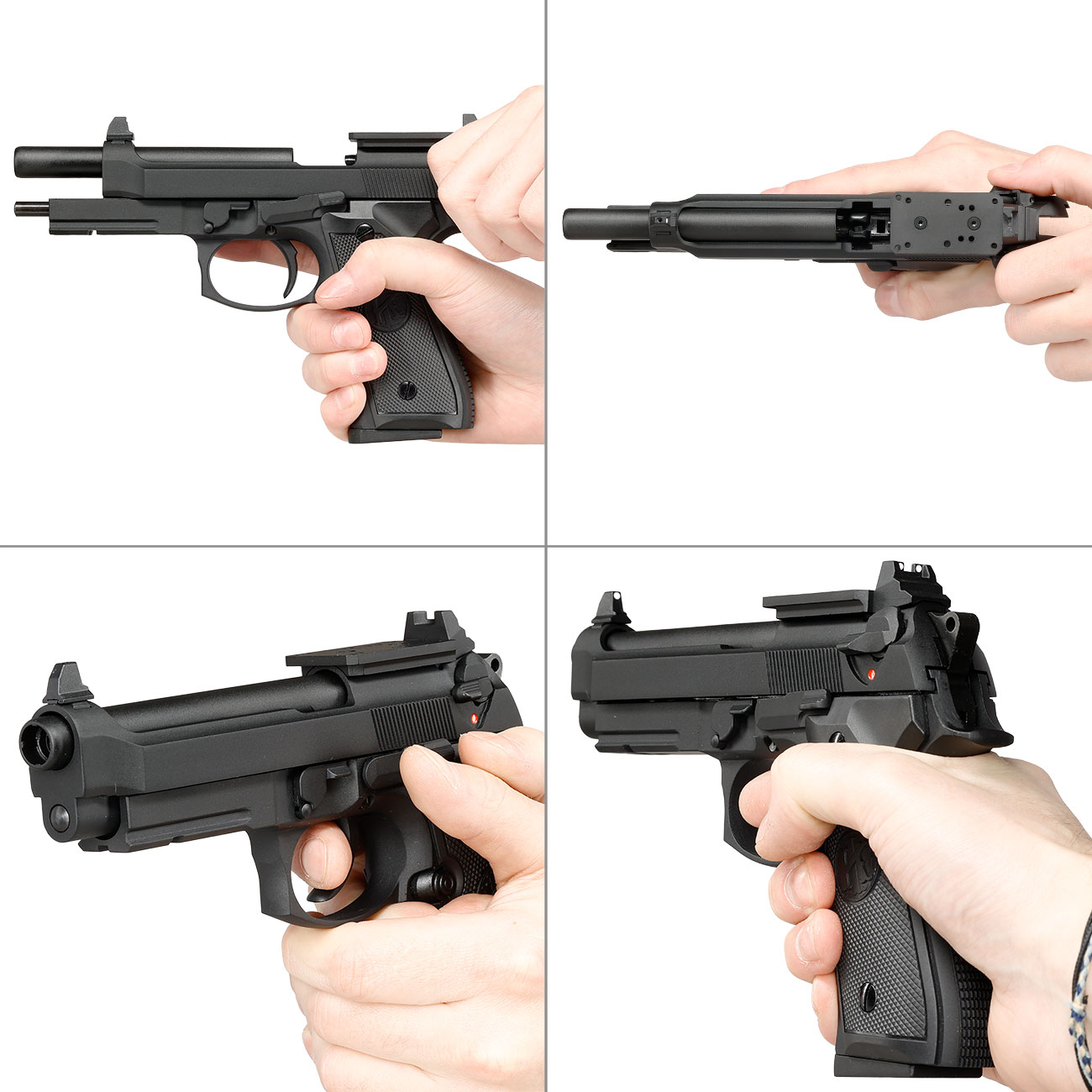 KLI M92A1 Optic Ready Vollmetall GBB 6mm BB schwarz Bild 8