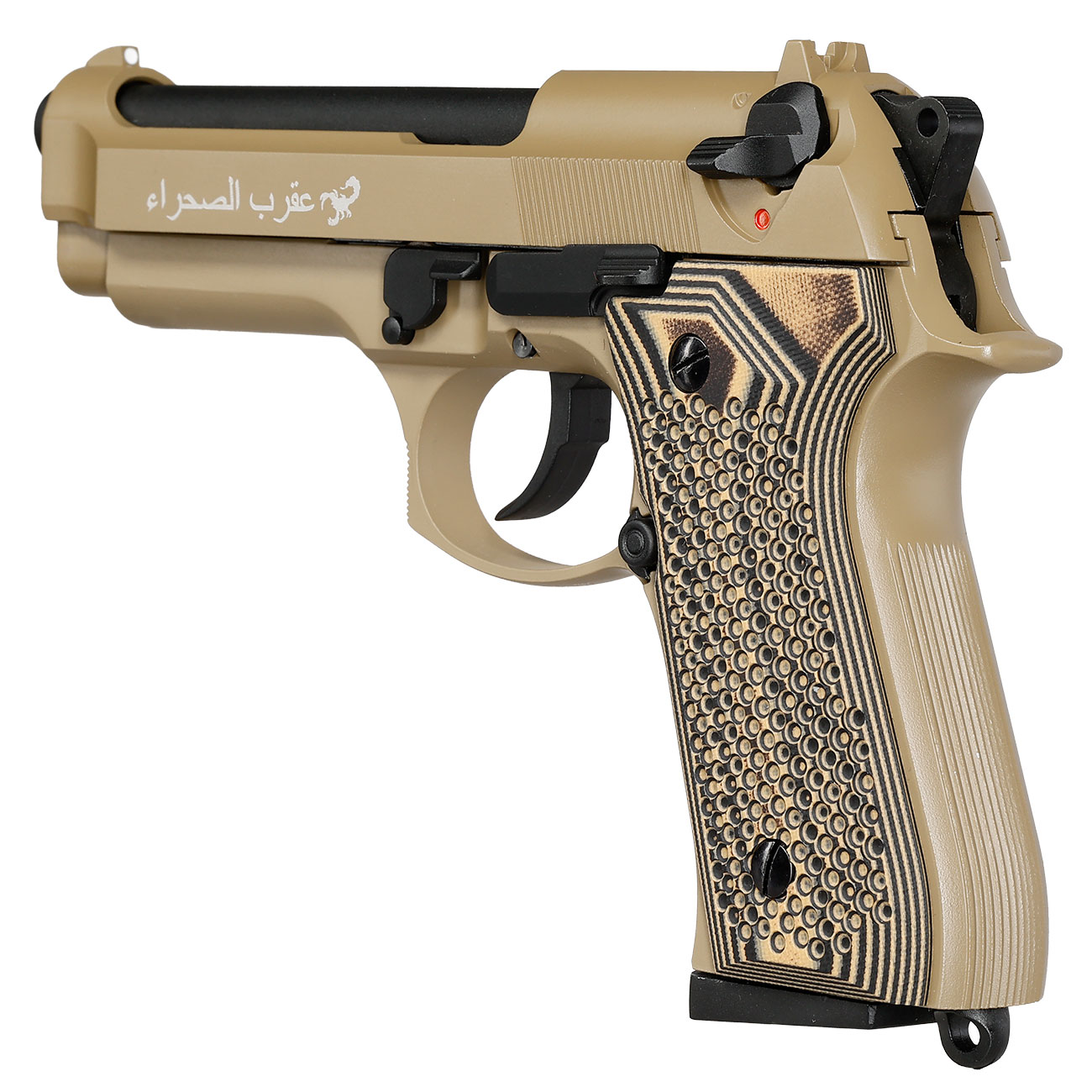 KLI M92 Sahara Limited Edition Vollmetall GBB 6mm BB Desert Tan - G10 Grip Edition Bild 10