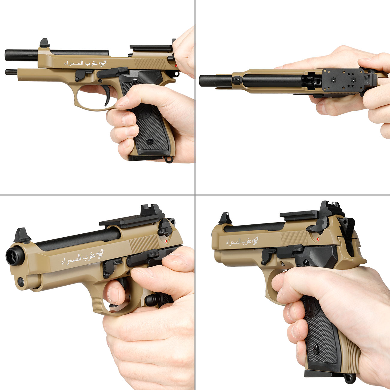 KLI M92 Optic Ready Sahara Limited Edition Vollmetall GBB 6mm BB Desert Tan Bild 8