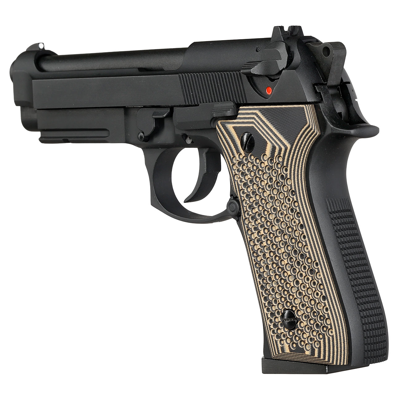 KLI M92A1 Vollmetall GBB 6mm BB schwarz - G10 Grip Edition Bild 10