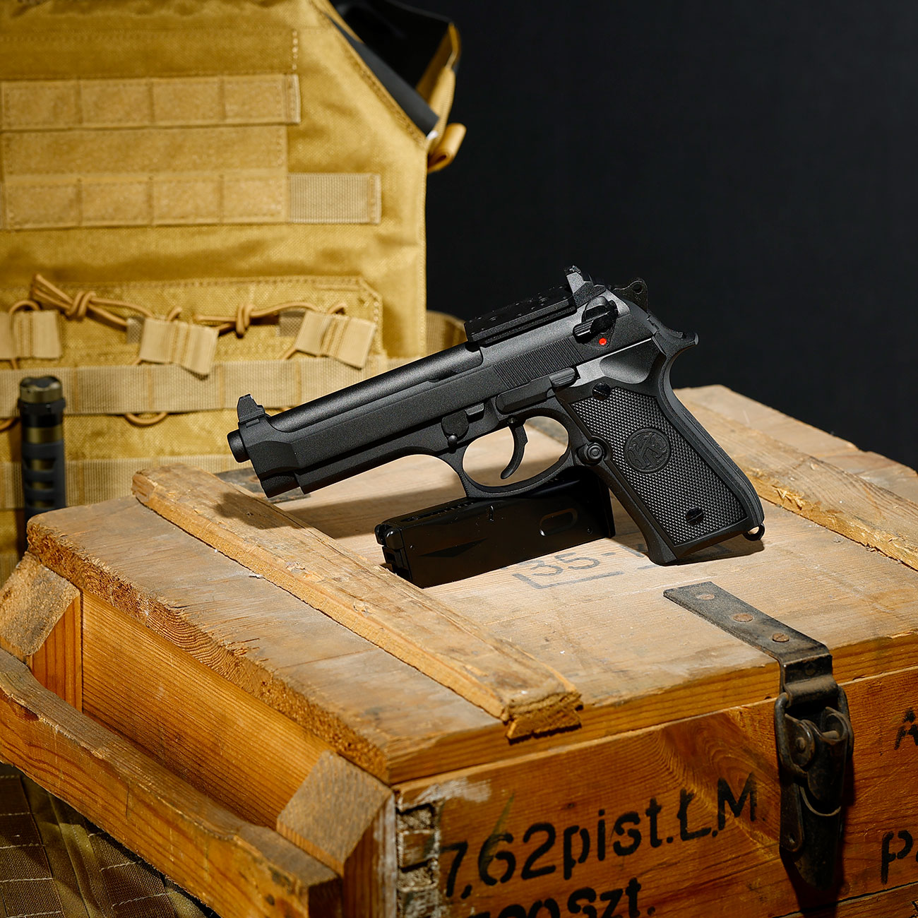 KLI M92 Optic Ready Vollmetall GBB 6mm BB schwarz Bild 1