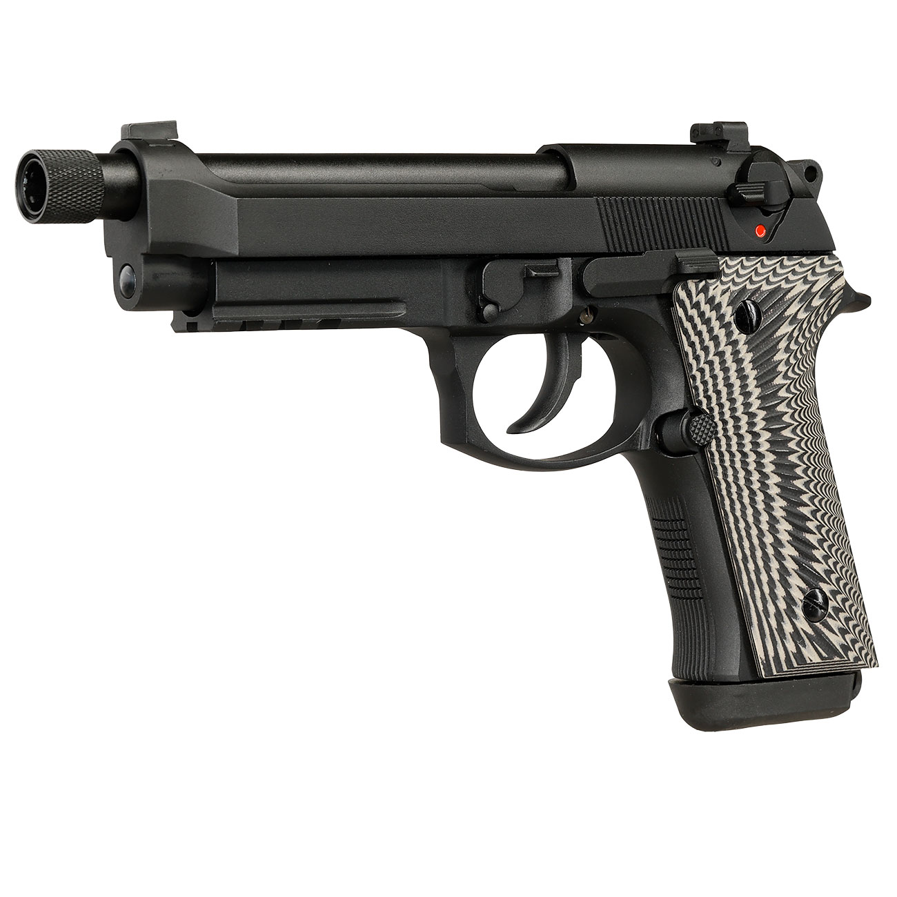 KLI M92A3 Vollmetall GBB 6mm BB schwarz - G10 Grip Edition