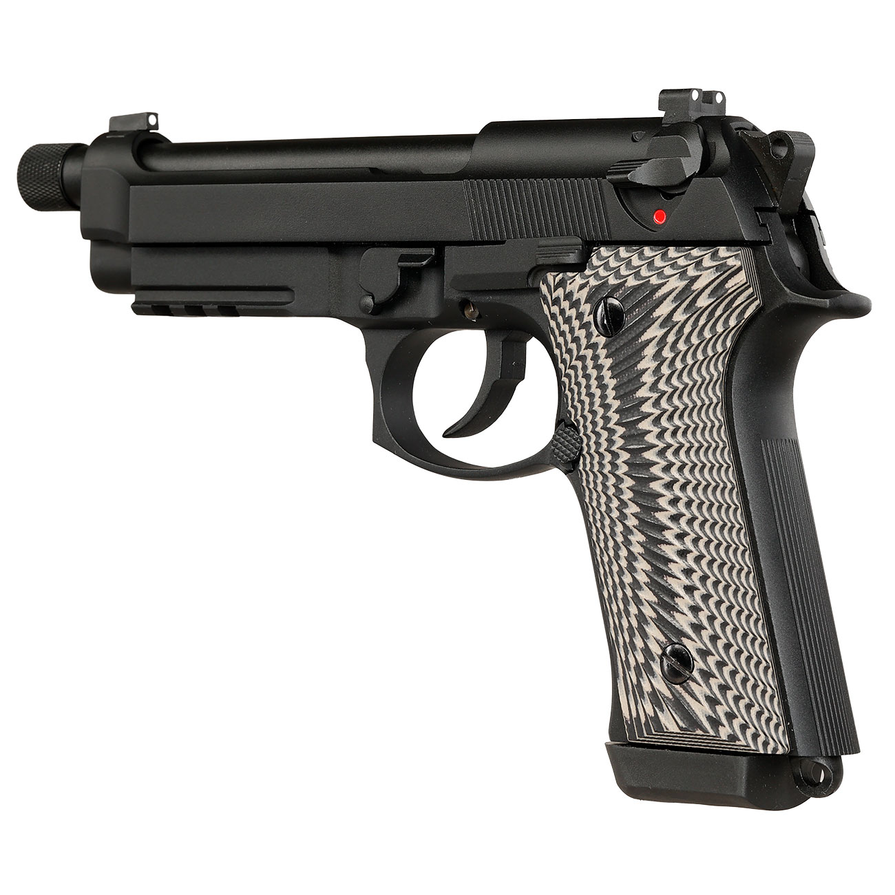 KLI M92A3 Vollmetall GBB 6mm BB schwarz - G10 Grip Edition Bild 10