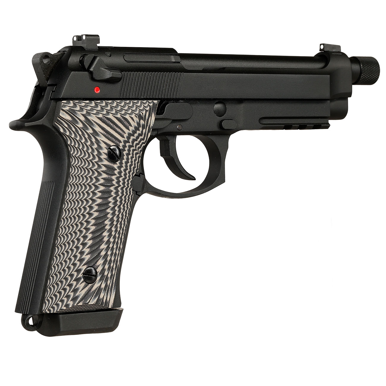 KLI M92A3 Vollmetall GBB 6mm BB schwarz - G10 Grip Edition Bild 6