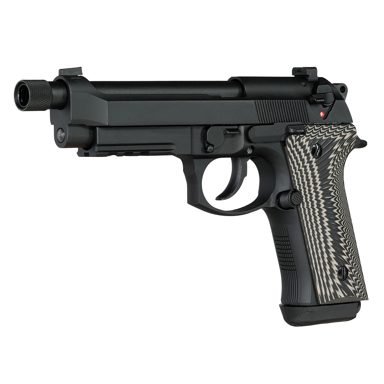 KLI M92A3 Vollmetall GBB 6mm BB schwarz - G10 Grip Edition