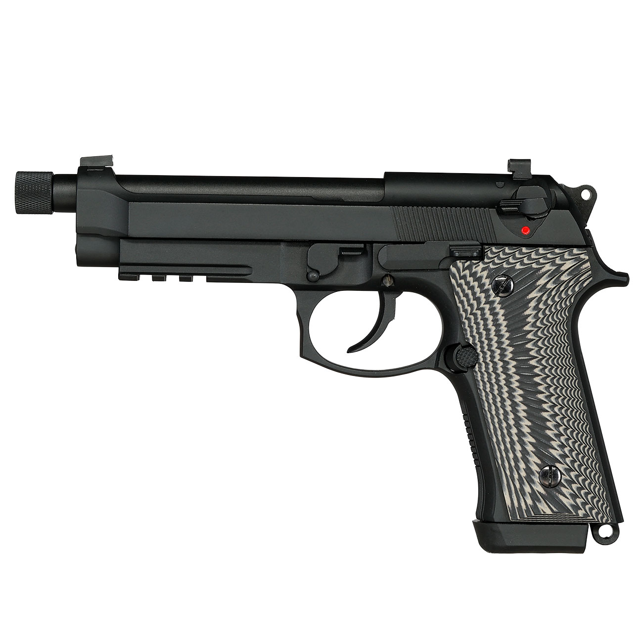 KLI M92A3 Vollmetall GBB 6mm BB schwarz - G10 Grip Edition Bild 2