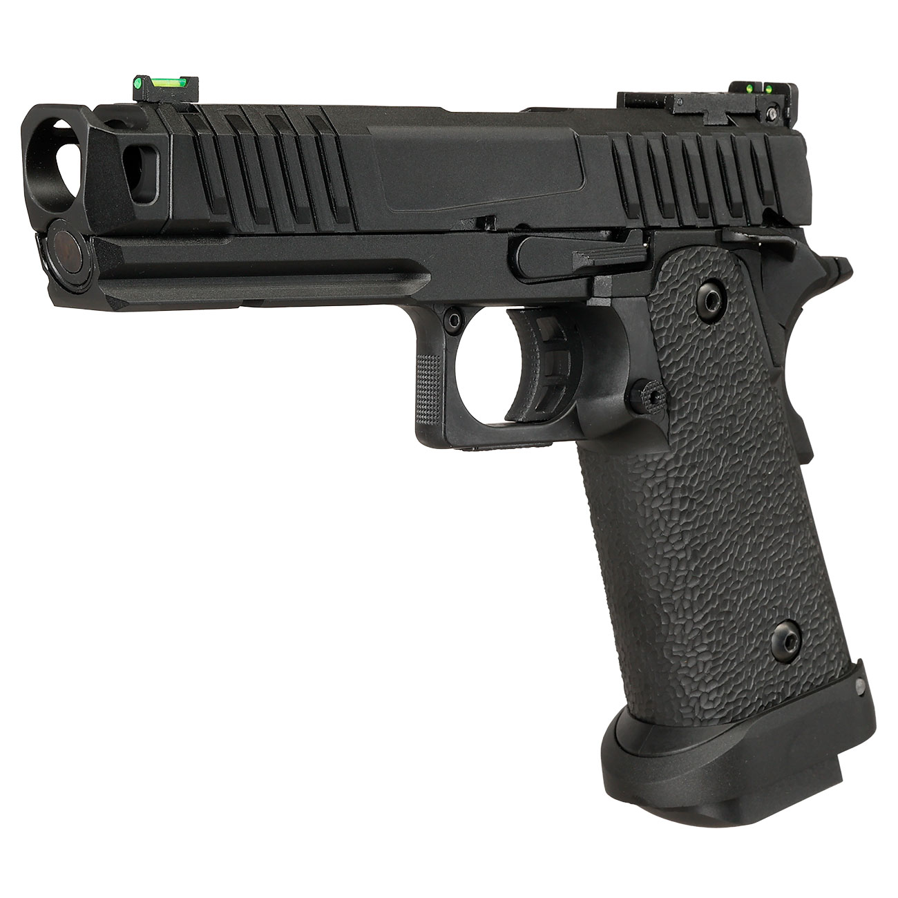 KLI Hi-Capa 4.3 Troika MK1 Vollmetall GBB 6mm BB schwarz