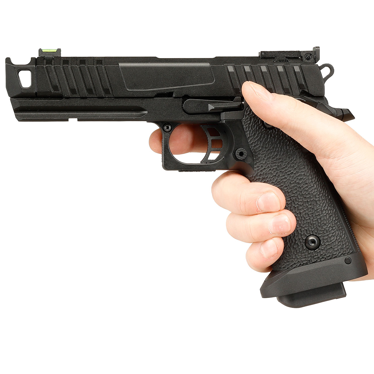 KLI Hi-Capa 4.3 Troika MK1 Vollmetall GBB 6mm BB schwarz Bild 3