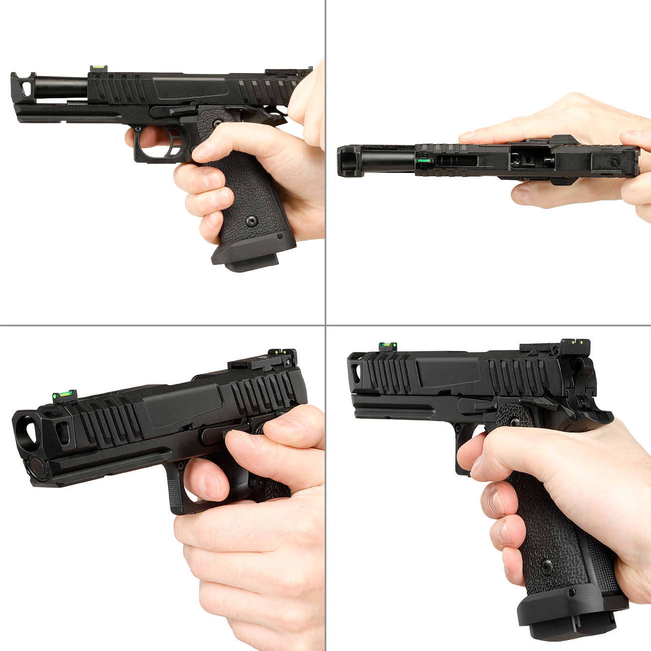 KLI Hi-Capa 4.3 Troika MK1 Vollmetall GBB 6mm BB schwarz Bild 8