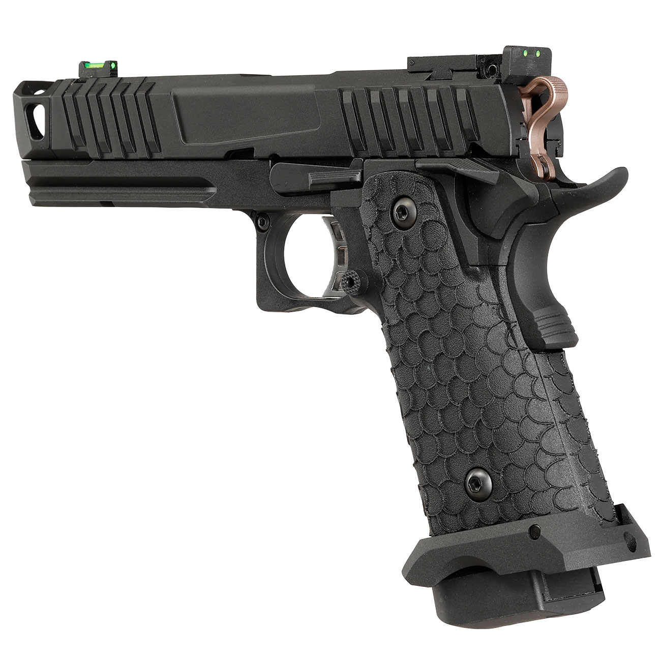 KLI Hi-Capa 4.3 Troika MK2 Vollmetall GBB 6mm BB schwarz Bild 10