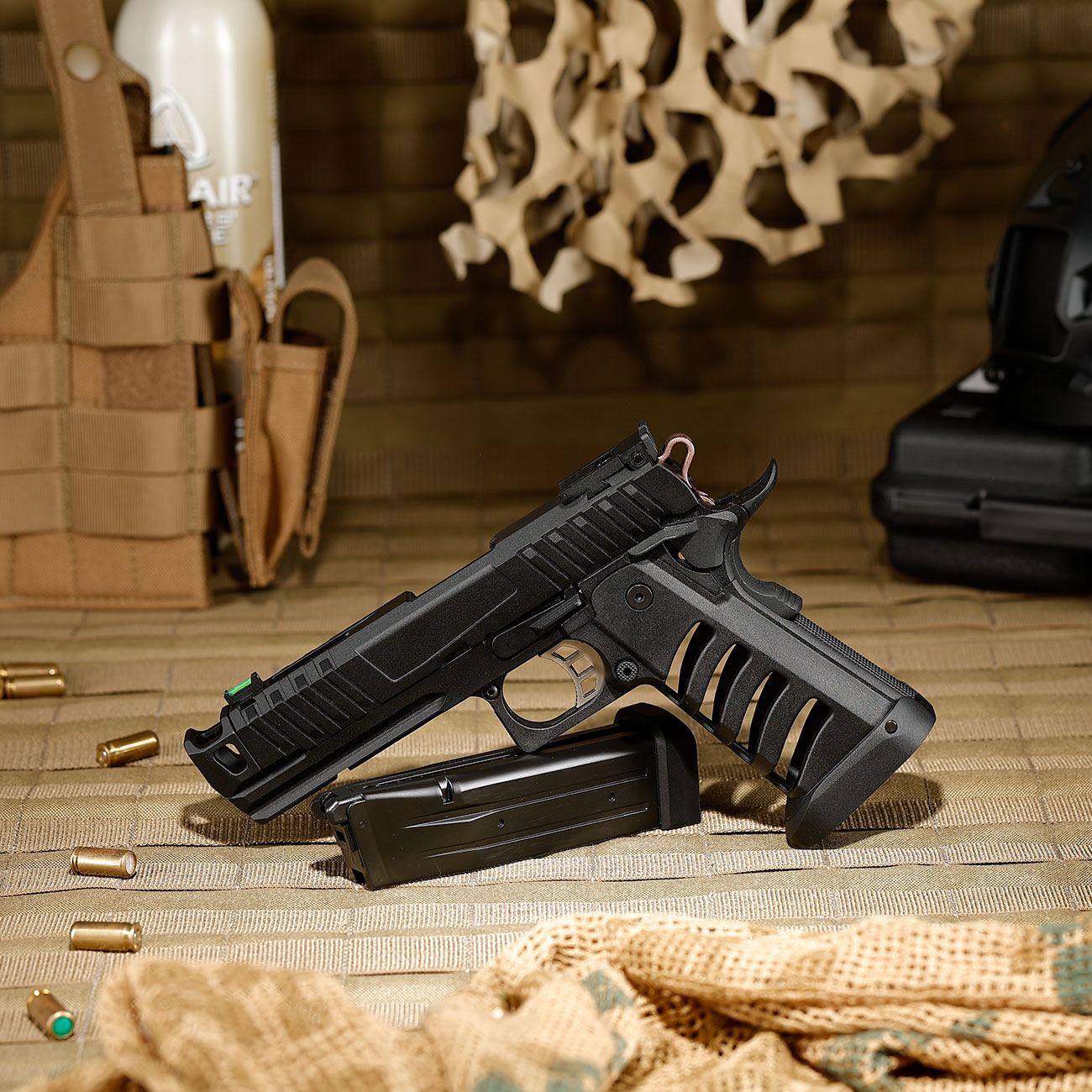 KLI Hi-Capa 4.3 Troika MK3 Vollmetall GBB 6mm BB schwarz Bild 1