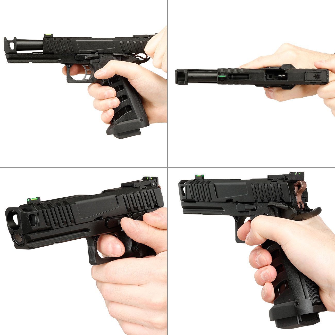 KLI Hi-Capa 4.3 Troika MK3 Vollmetall GBB 6mm BB schwarz Bild 8