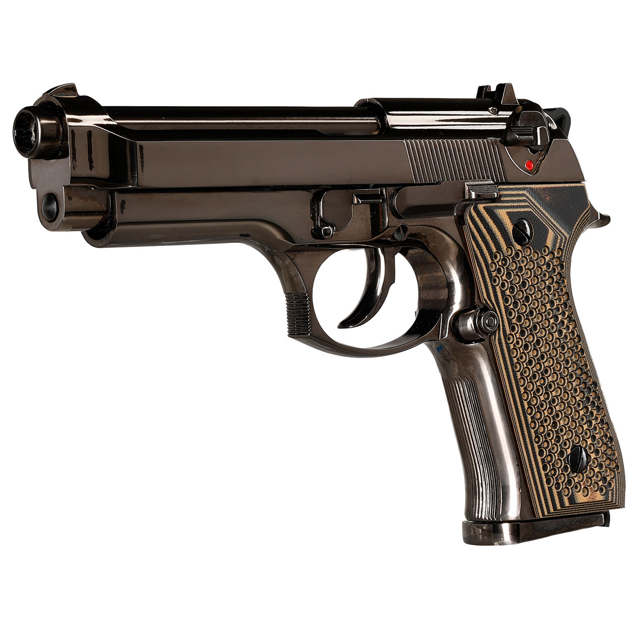 KLI M92 Fusion Vollmetall GBB 6mm BB Platinum Blackchrome-Finish - G10 Grip Edition