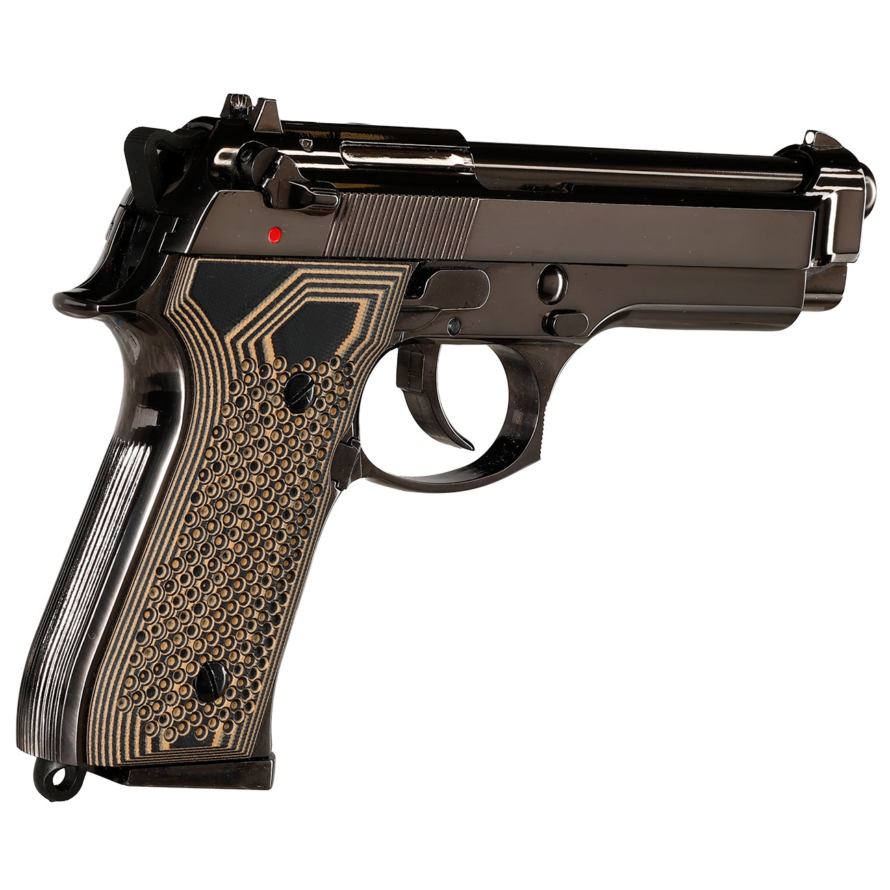 KLI M92 Fusion Vollmetall GBB 6mm BB Platinum Blackchrome-Finish - G10 Grip Edition Bild 6