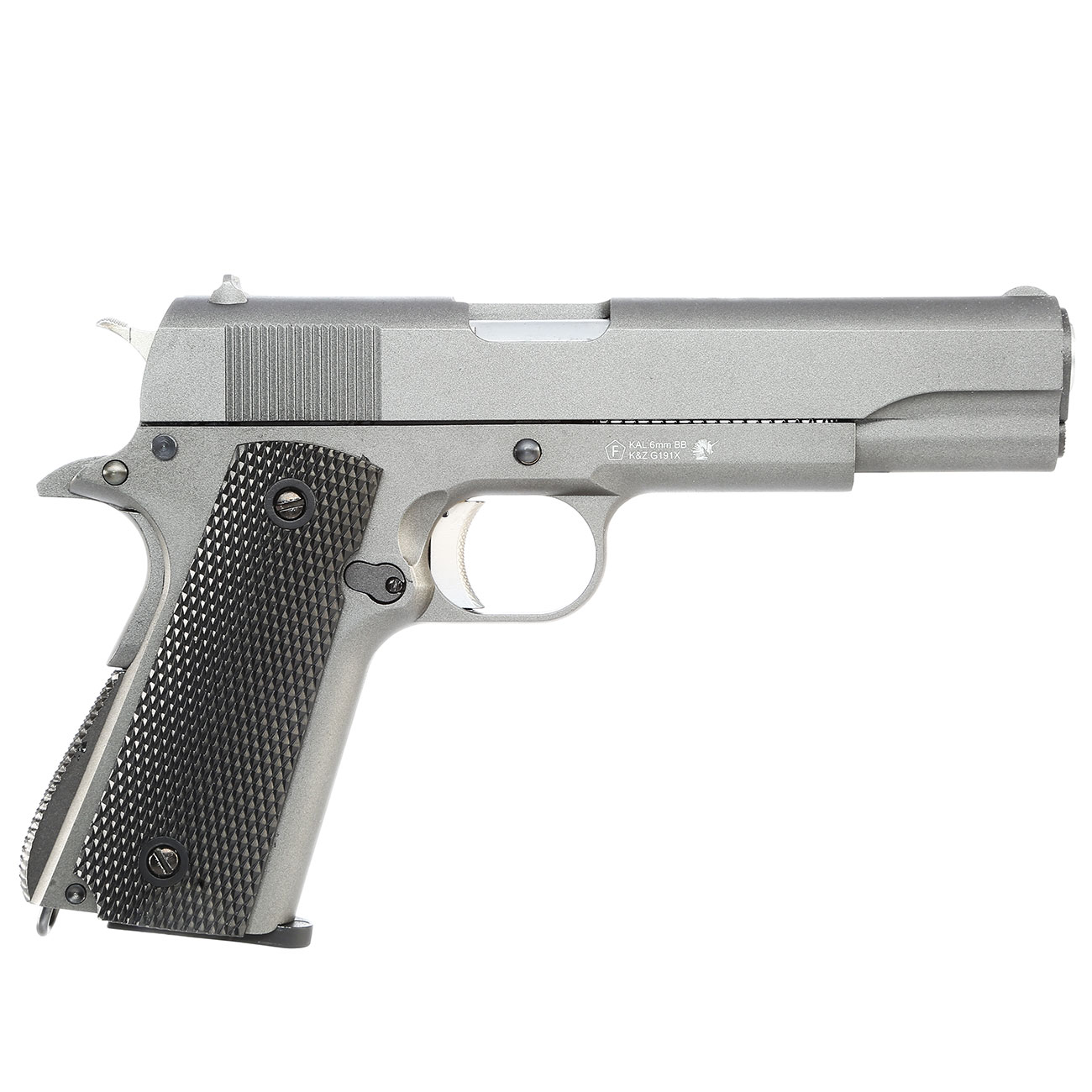 Ersatzteilset Well M1911A1 Vollmetall CO2 Blowback 6mm BB grau inkl. Koffer Bild 3