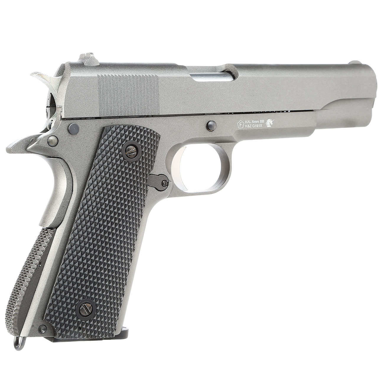 Ersatzteilset Well M1911A1 Vollmetall CO2 Blowback 6mm BB grau inkl. Koffer Bild 4