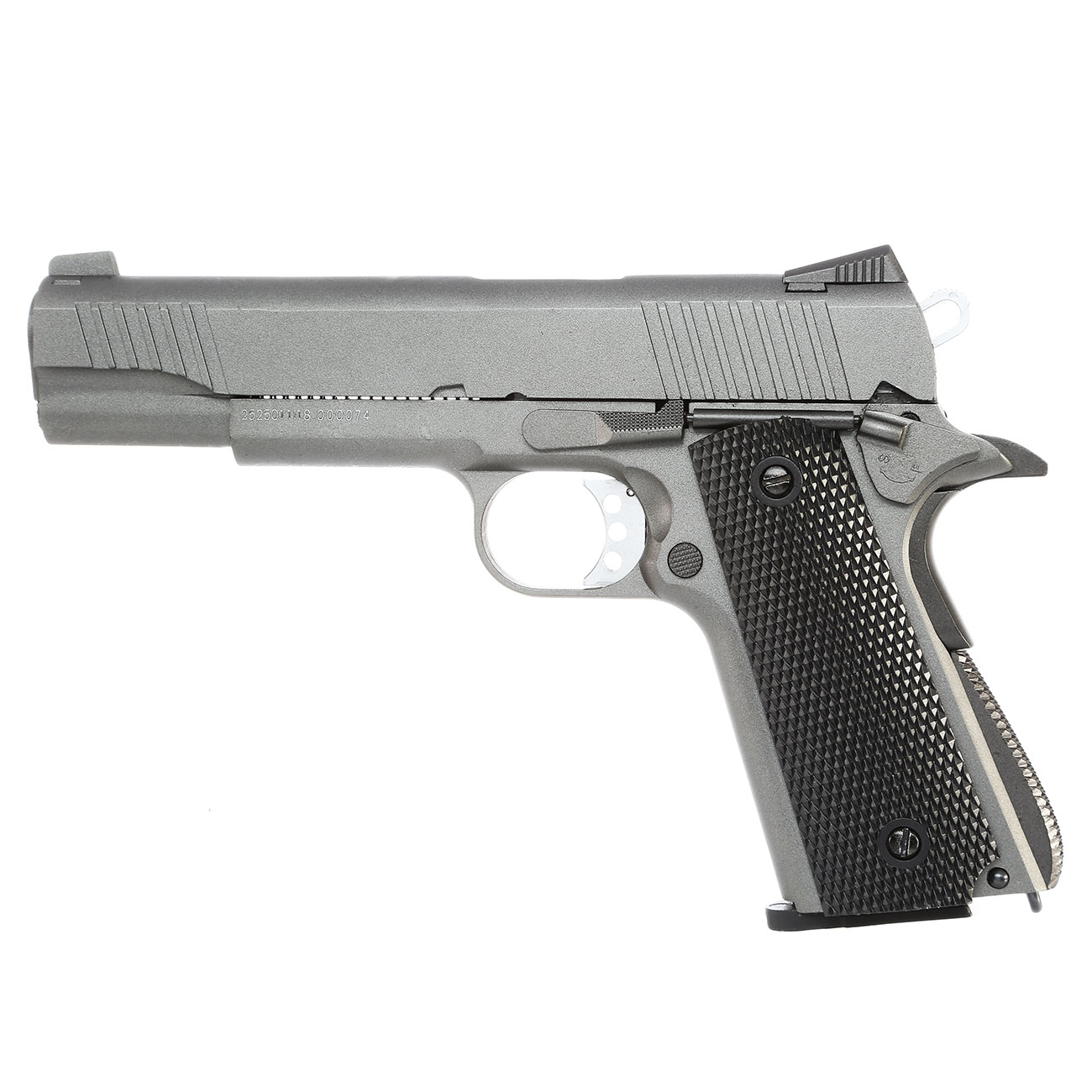 Ersatzteilset Well M1911 Vollmetall CO2 Blowback 6mm BB grau inkl. Koffer Bild 1