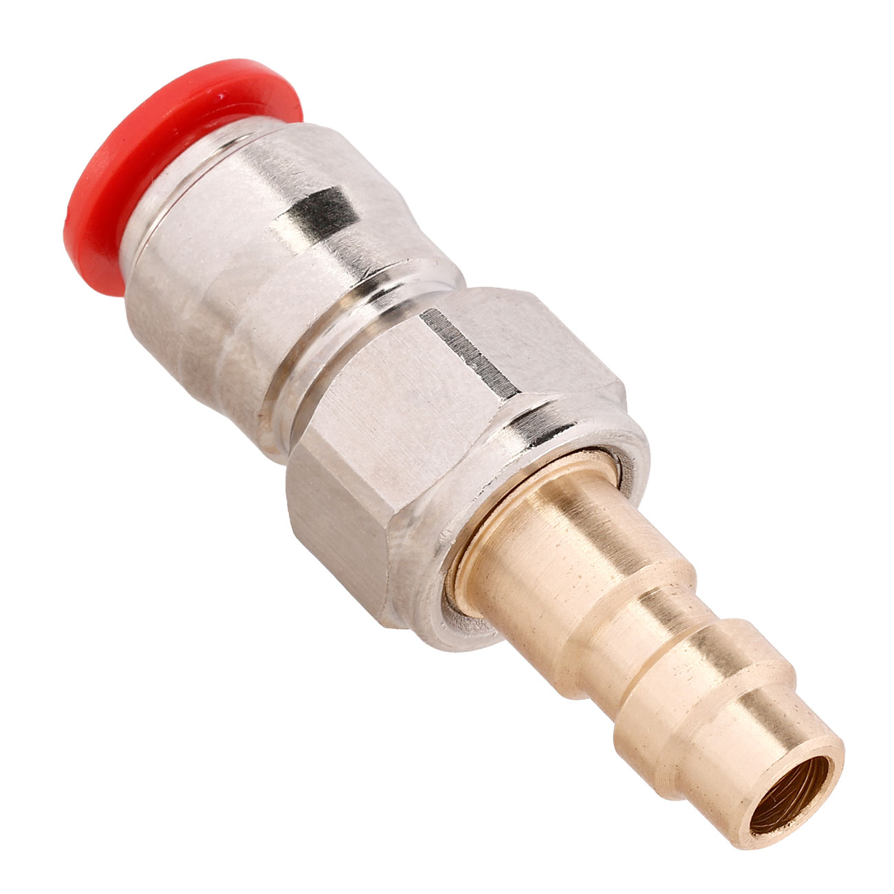 Mancraft QD Fitting mnnlich mit 6mm Macroline HPA-Adapter silber - US Version Bild 1