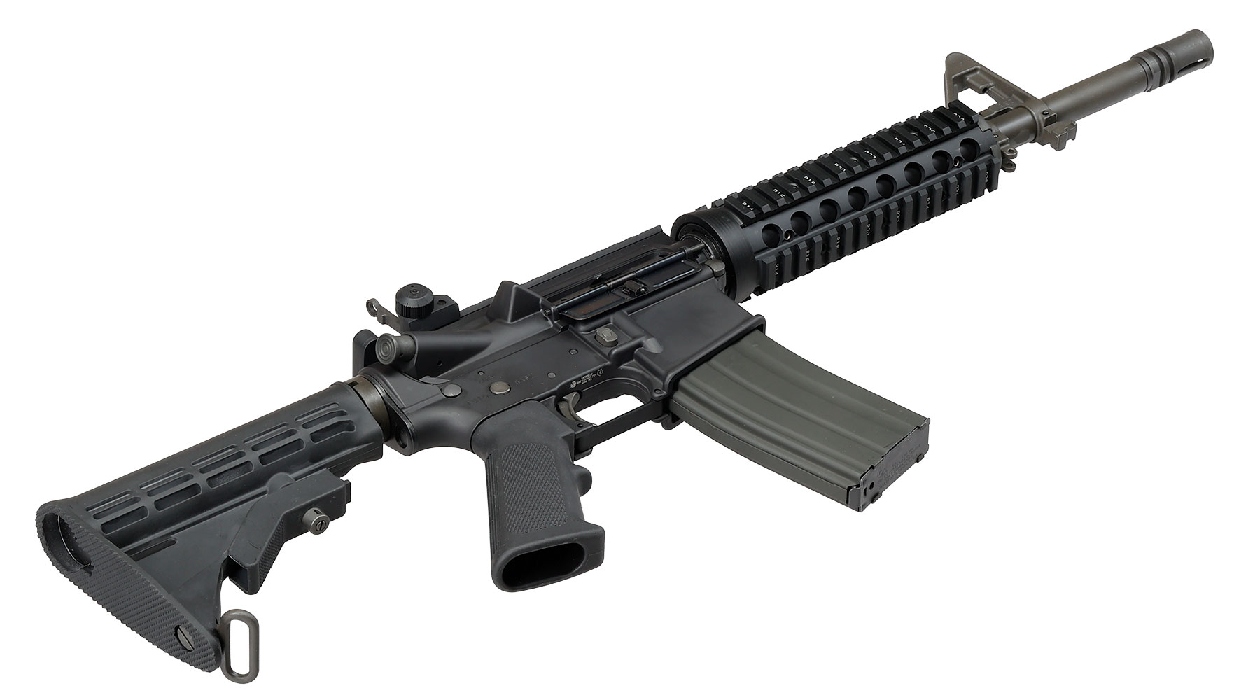 GHK Colt M4 RIS 12.5 Zoll Vollmetall Gas-Blow-Back 6mm BB schwarz - Version 3 Bild 4