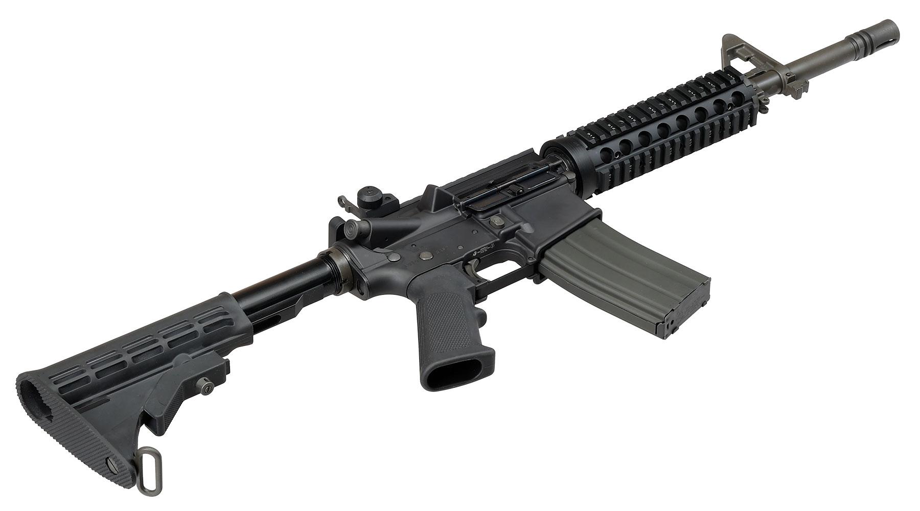 GHK Colt M4 RIS 12.5 Zoll Vollmetall Gas-Blow-Back 6mm BB schwarz - Version 3 Bild 5