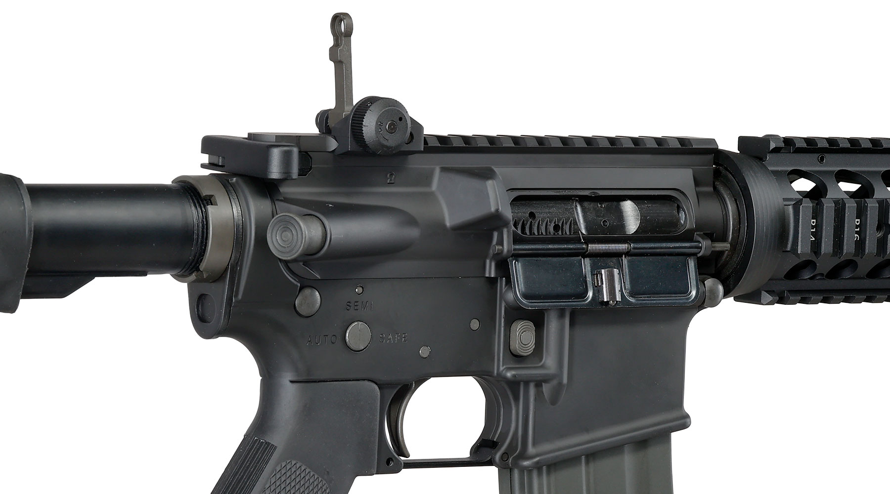 GHK Colt M4 RIS 14.5 Zoll Vollmetall Gas-Blow-Back 6mm BB schwarz - Version 3 Bild 8