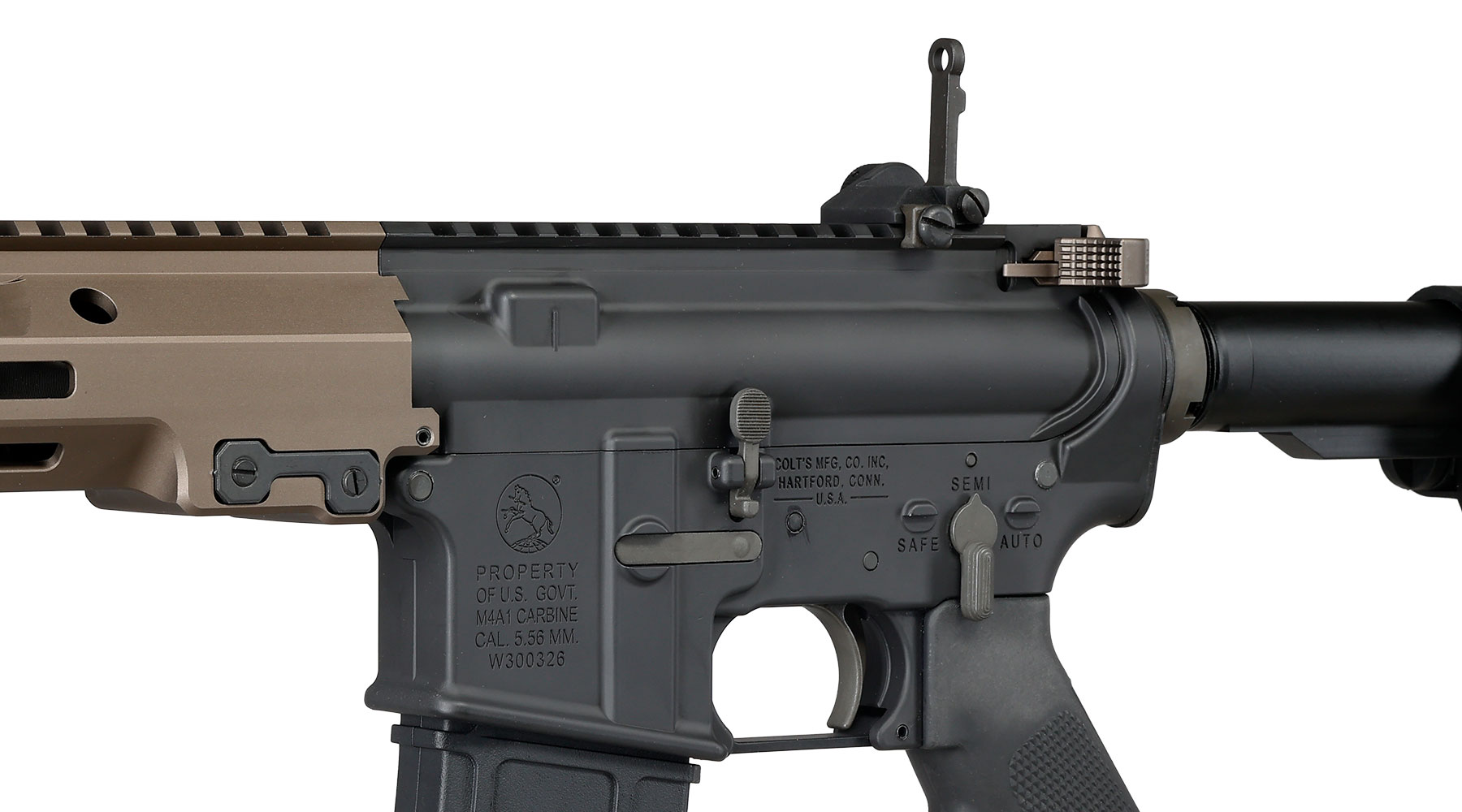 GHK Colt MK16 10.3 URGI Vollmetall Gas-Blow-Back 6mm BB Dualtone - Version 3 Bild 7