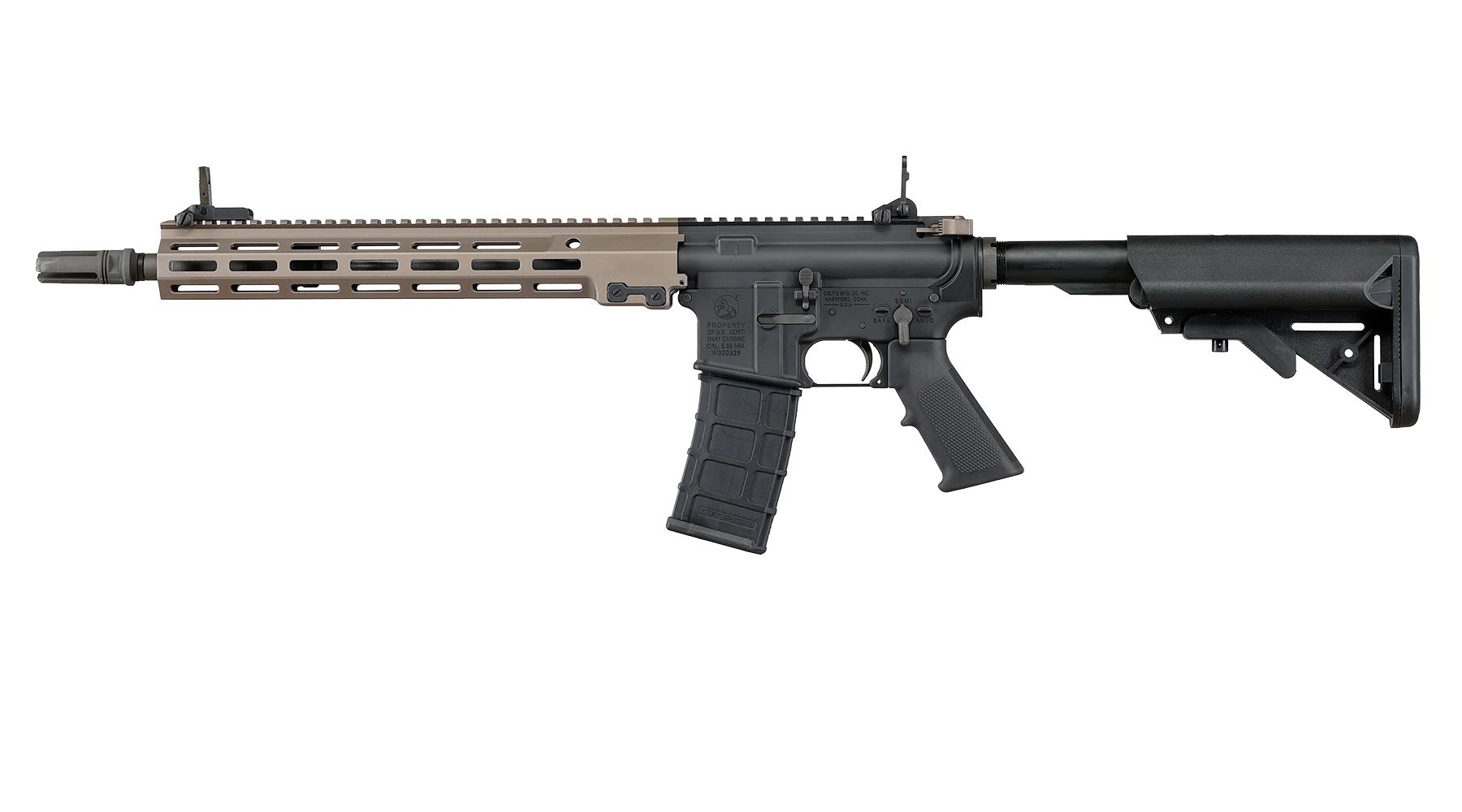 GHK Colt MK16 14.5 URGI Vollmetall Gas-Blow-Back 6mm BB Dualtone - Version 3 Bild 1