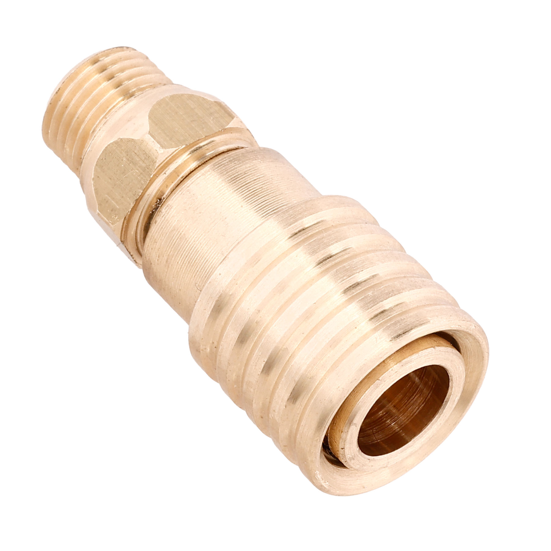 Mancraft QD Fitting weiblich mit HPA-Adapter G 1/8 Zoll Auengewinde gold - US Version Bild 1