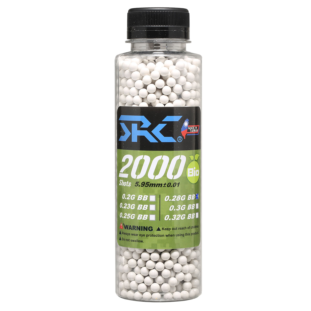 SRC High Precision Perfect Bio BBs 0,28g 2.000er Flasche weiss