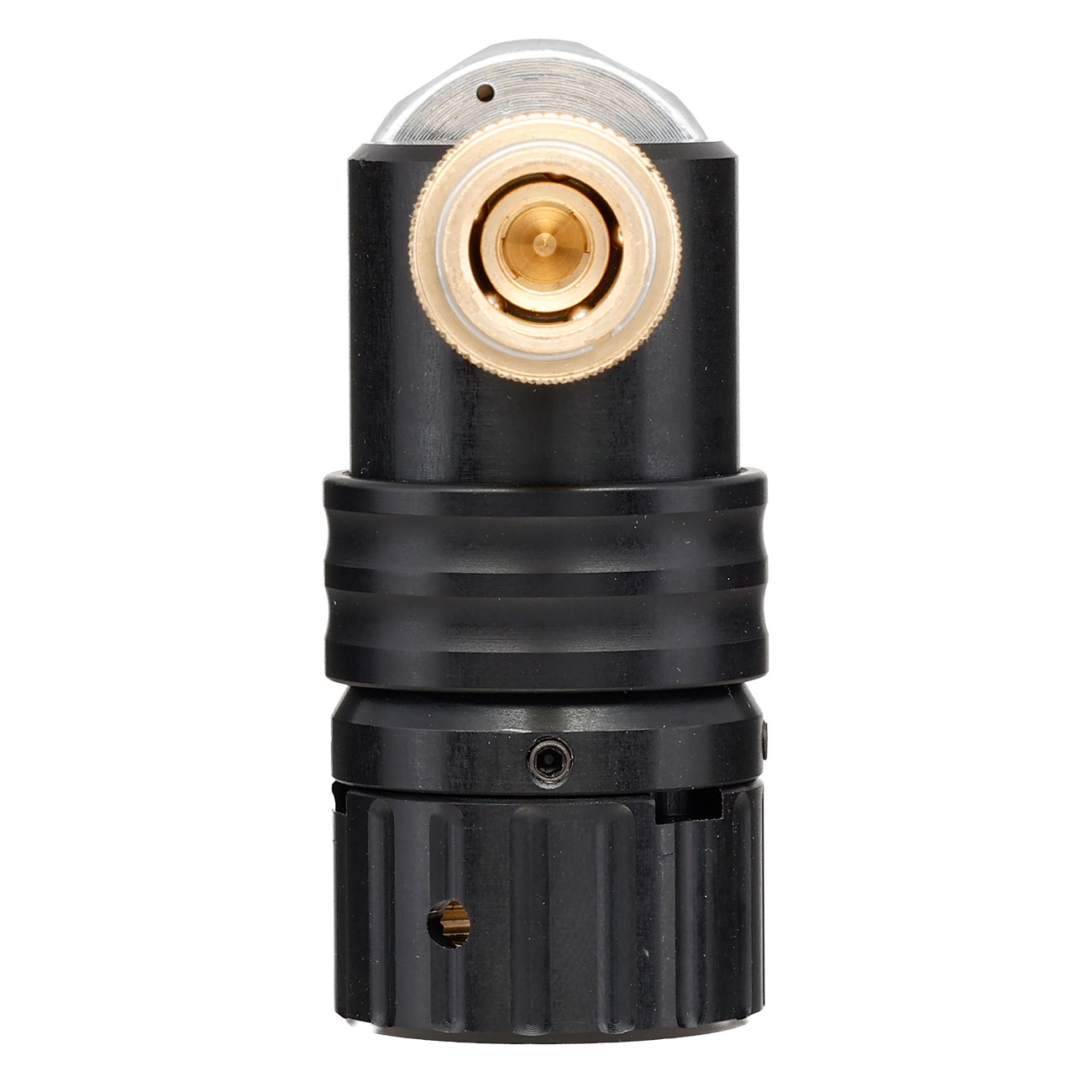 Mancraft MMR HPA Regulator m. seitlicher EU Schnellkupplung / Druckmanometer schwarz Bild 6