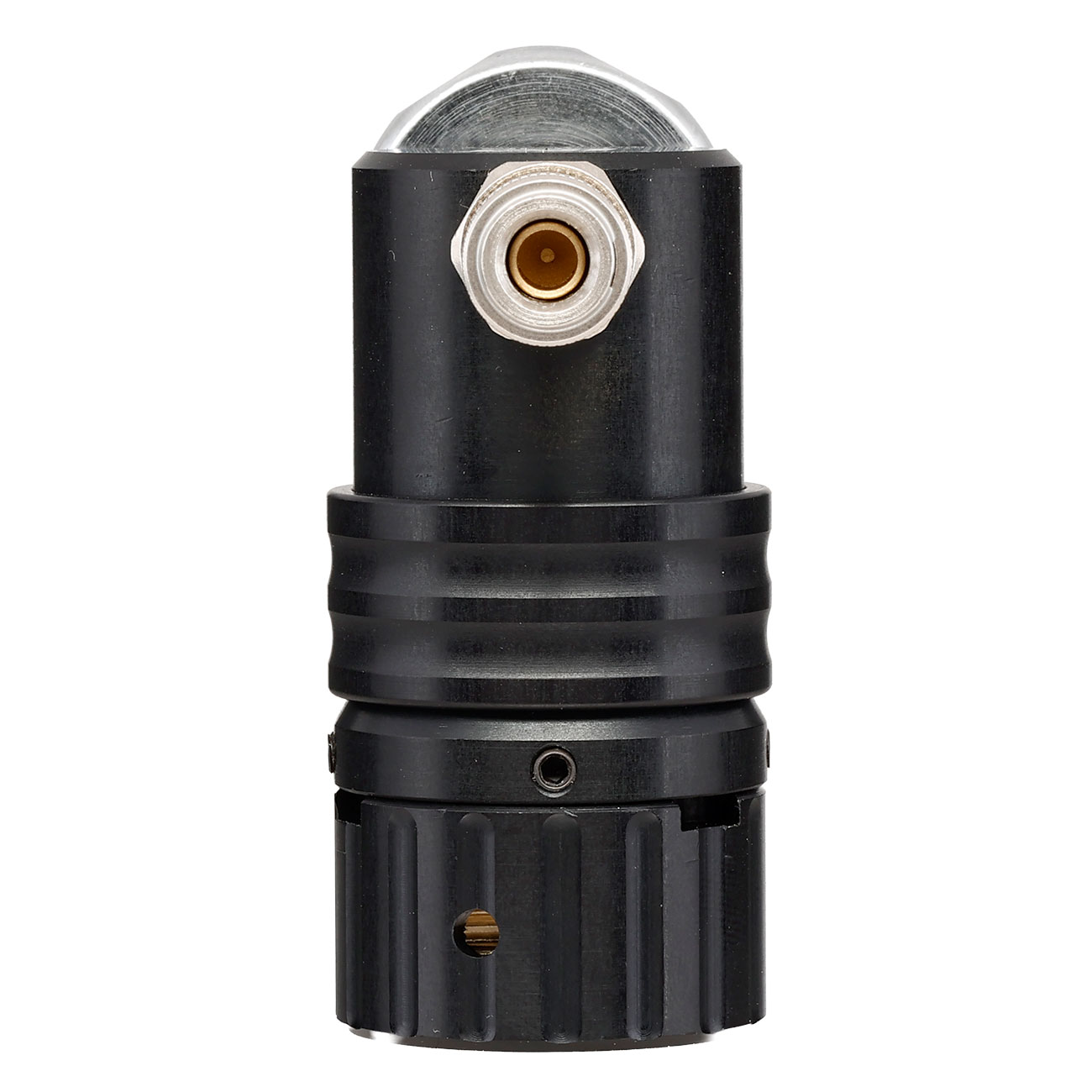 Mancraft MMR HPA Regulator m. seitlicher 4 mm EU Schnellkupplung / Druckmanometer schwarz Bild 6