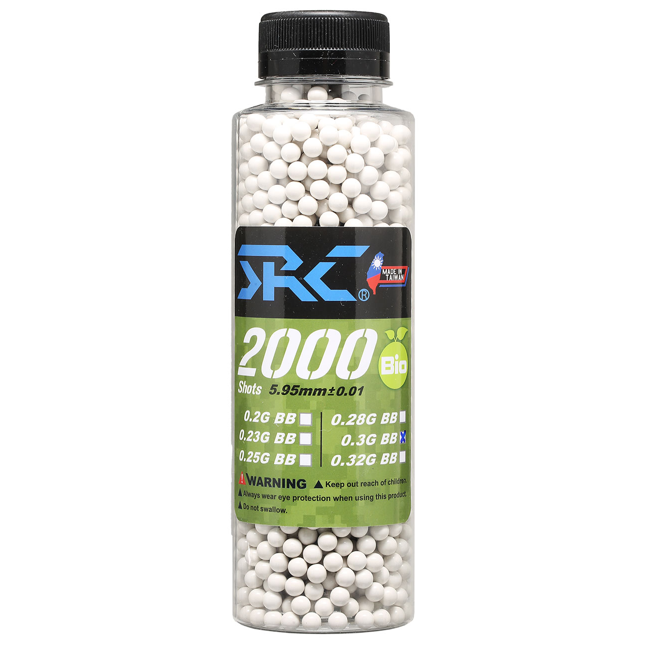 SRC High Precision Perfect Bio BBs 0,30g 2.000er Flasche weiss