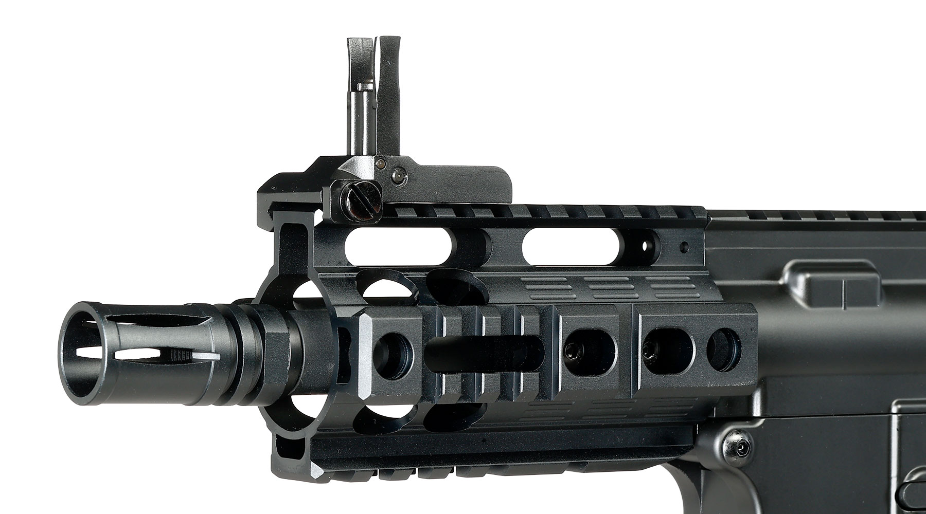 Double Bell M4 RAS Pistol Professional Line Vollmetall AEG 6mm BB schwarz Bild 5