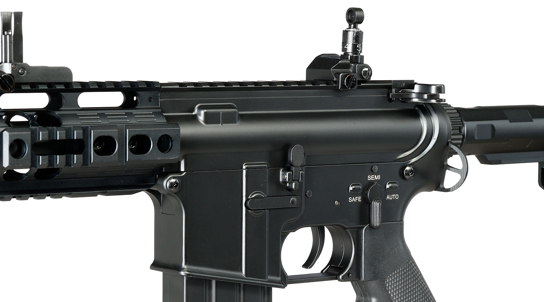 Double Bell M4 RAS Pistol Professional Line Vollmetall AEG 6mm BB schwarz Bild 6