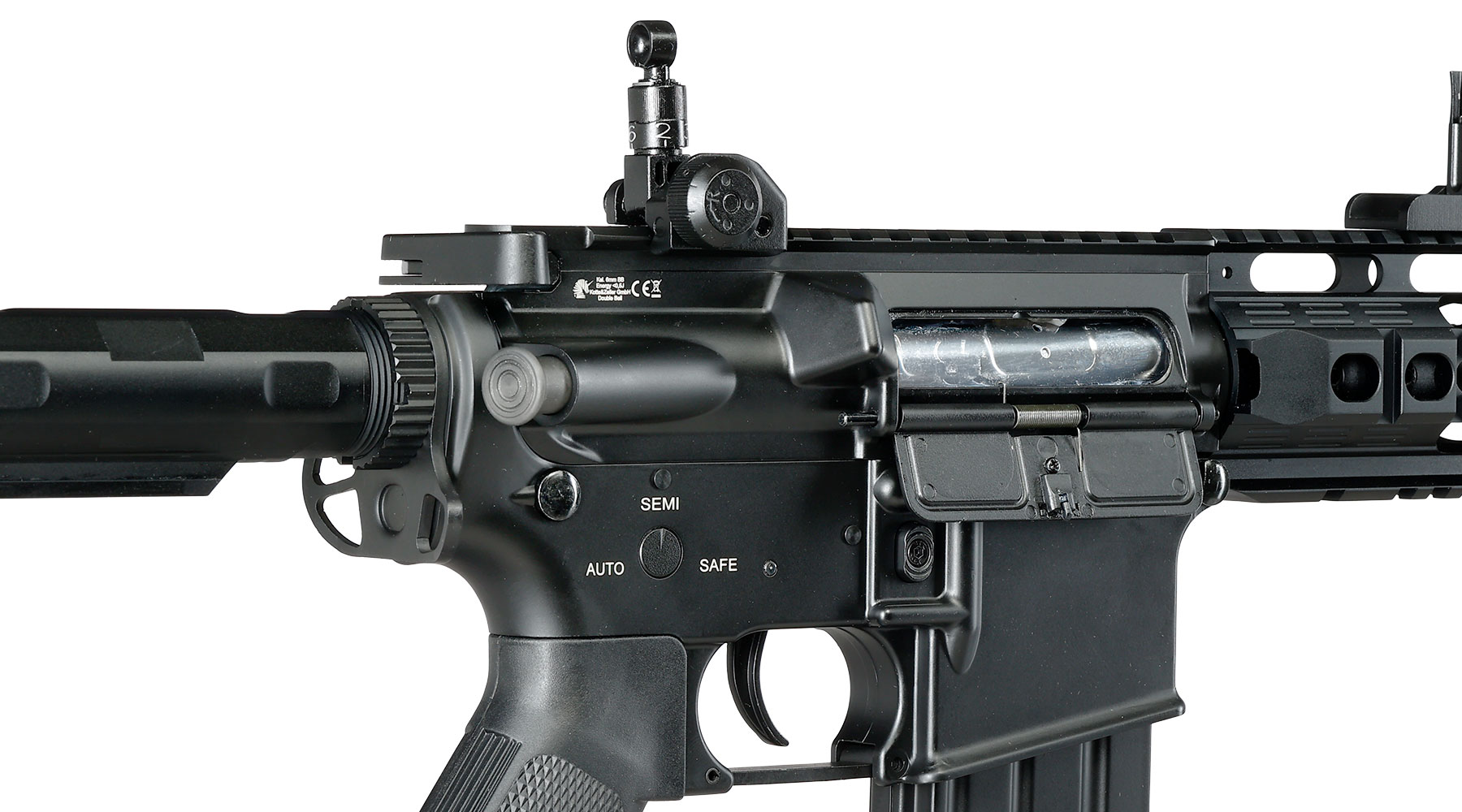 Double Bell M4 RAS Pistol Professional Line Vollmetall AEG 6mm BB schwarz Bild 7