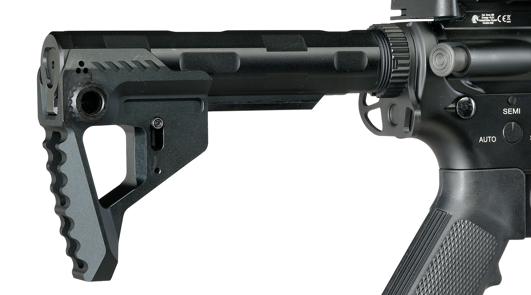 Double Bell M4 RAS Pistol Professional Line Vollmetall AEG 6mm BB schwarz Bild 8