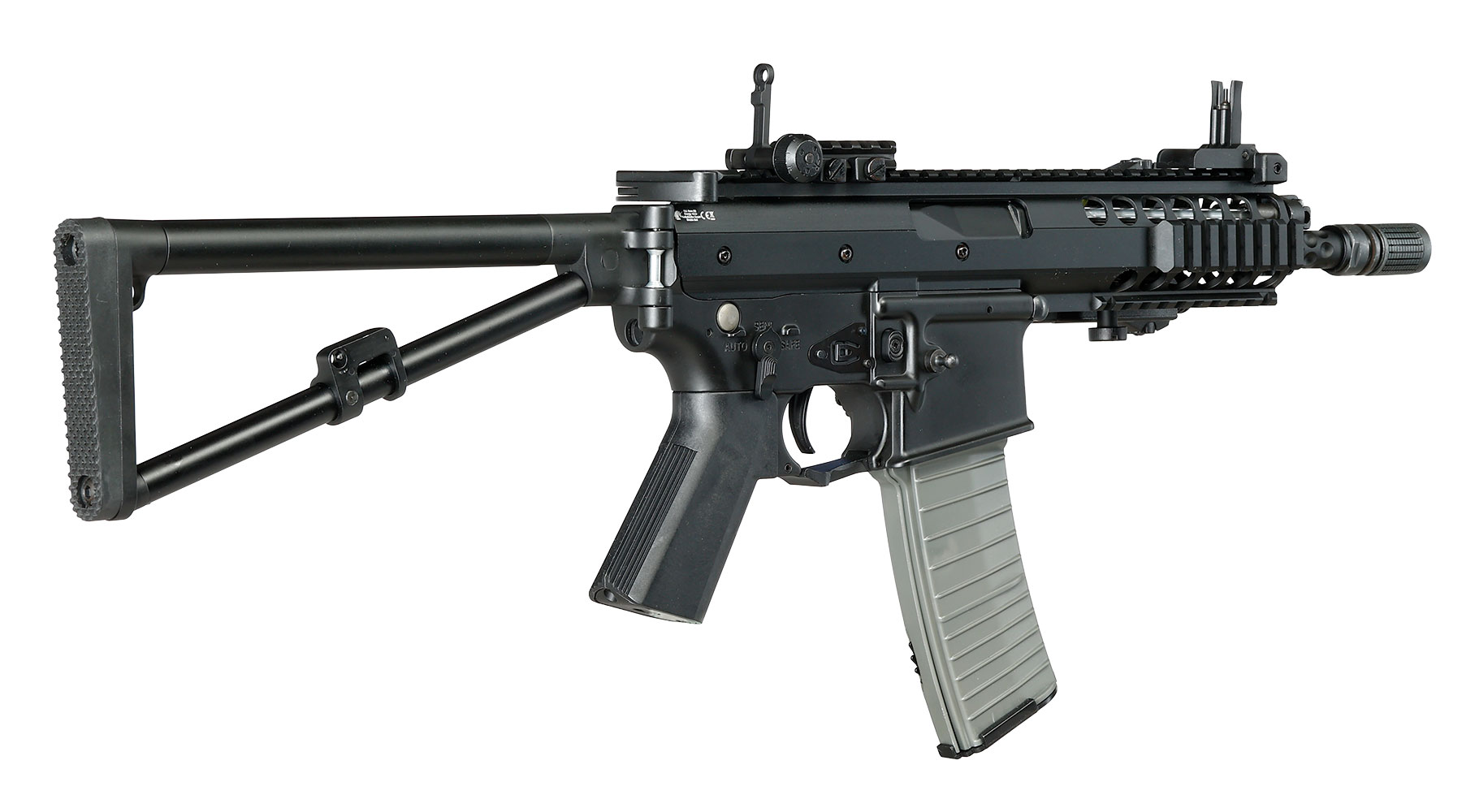 Double Bell PDW Professional Line Vollmetall AEG 6mm BB schwarz Bild 4