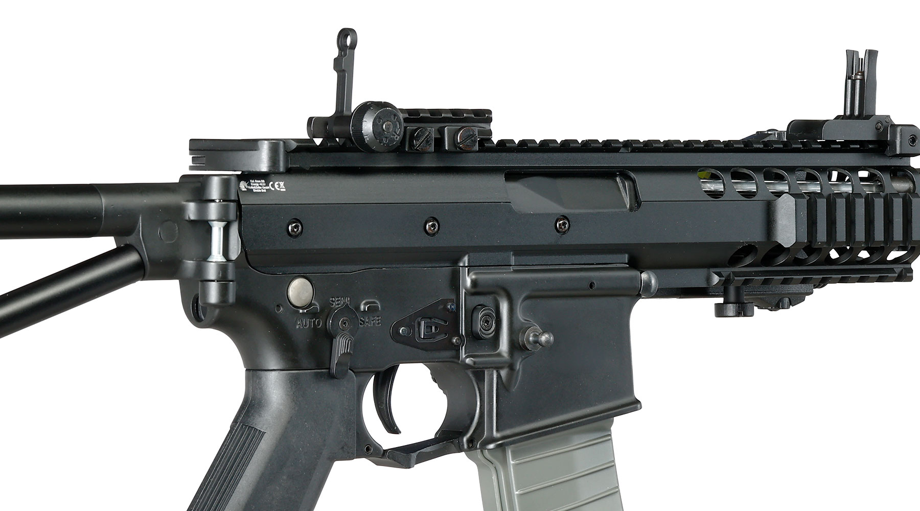 Double Bell PDW Professional Line Vollmetall AEG 6mm BB schwarz Bild 9