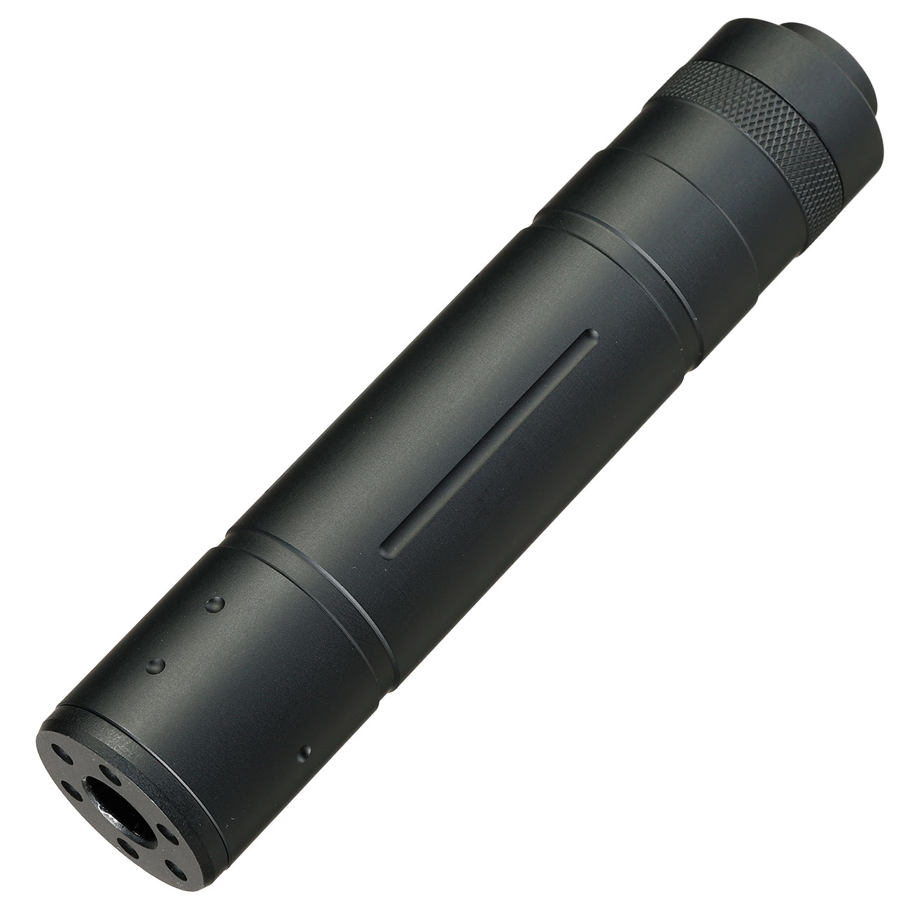 Double Bell Aluminium Mock Sound Suppressor 14mm- schwarz