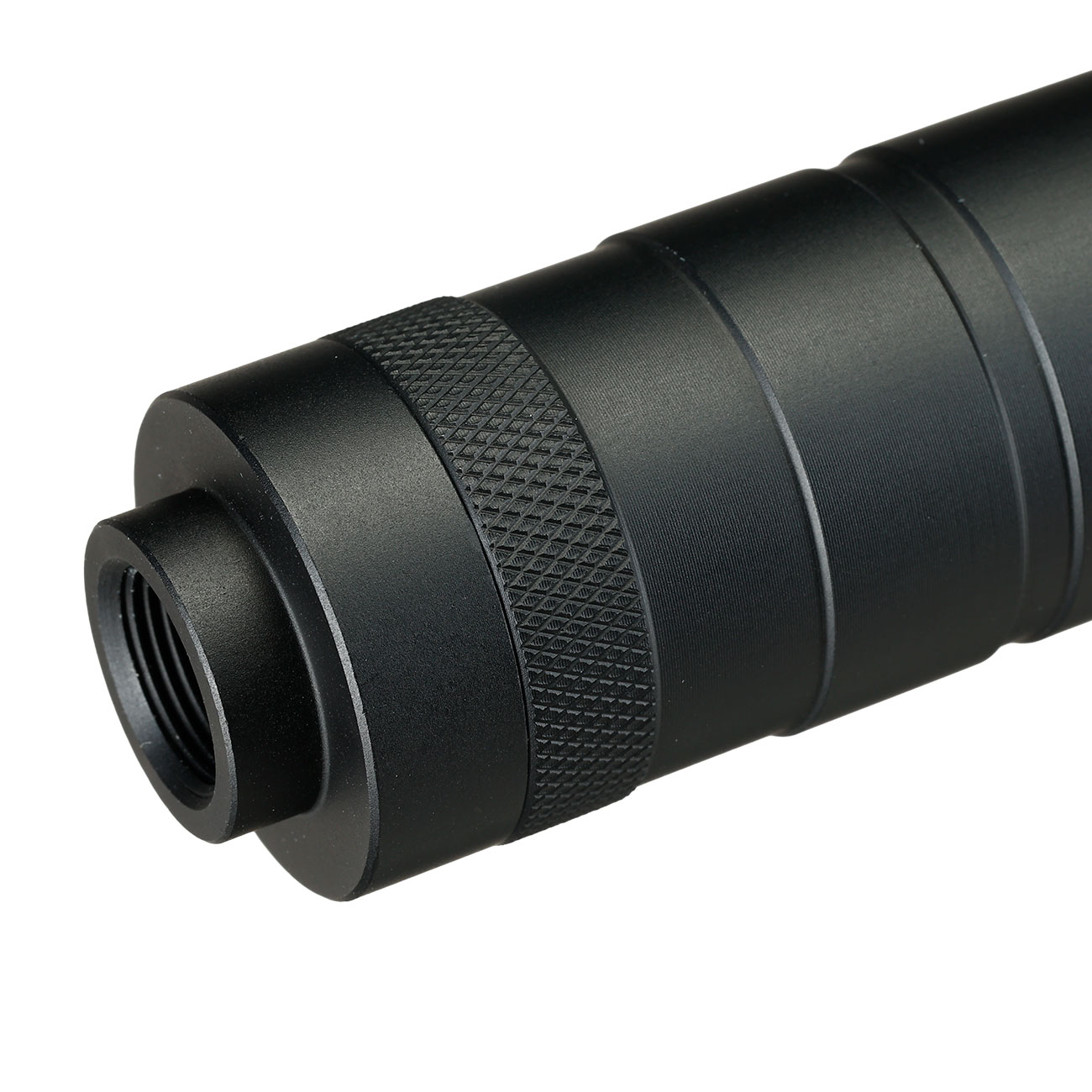 Double Bell Aluminium Mock Sound Suppressor 14mm- schwarz Bild 7