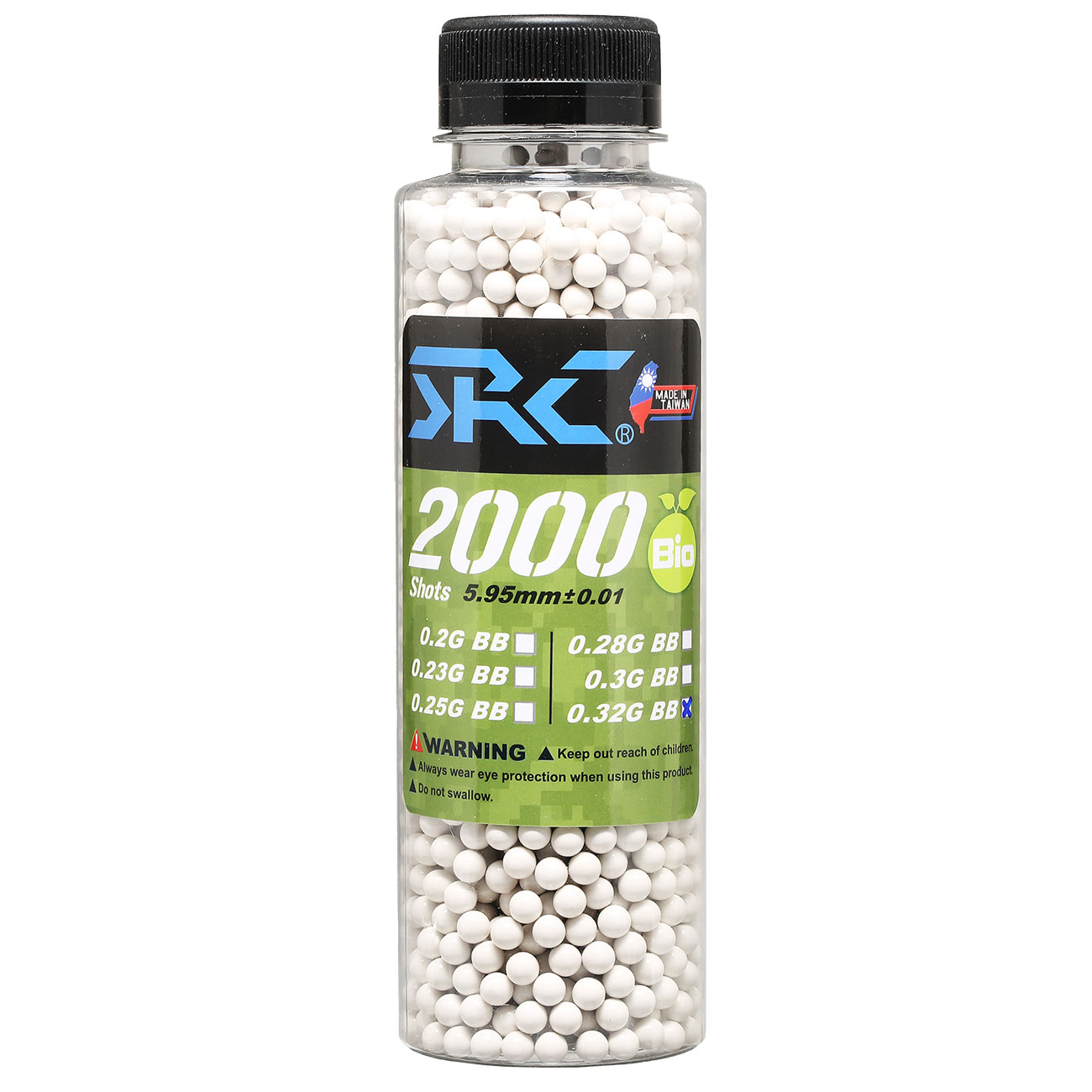 SRC High Precision Perfect Bio BBs 0,32g 2.000er Flasche weiss