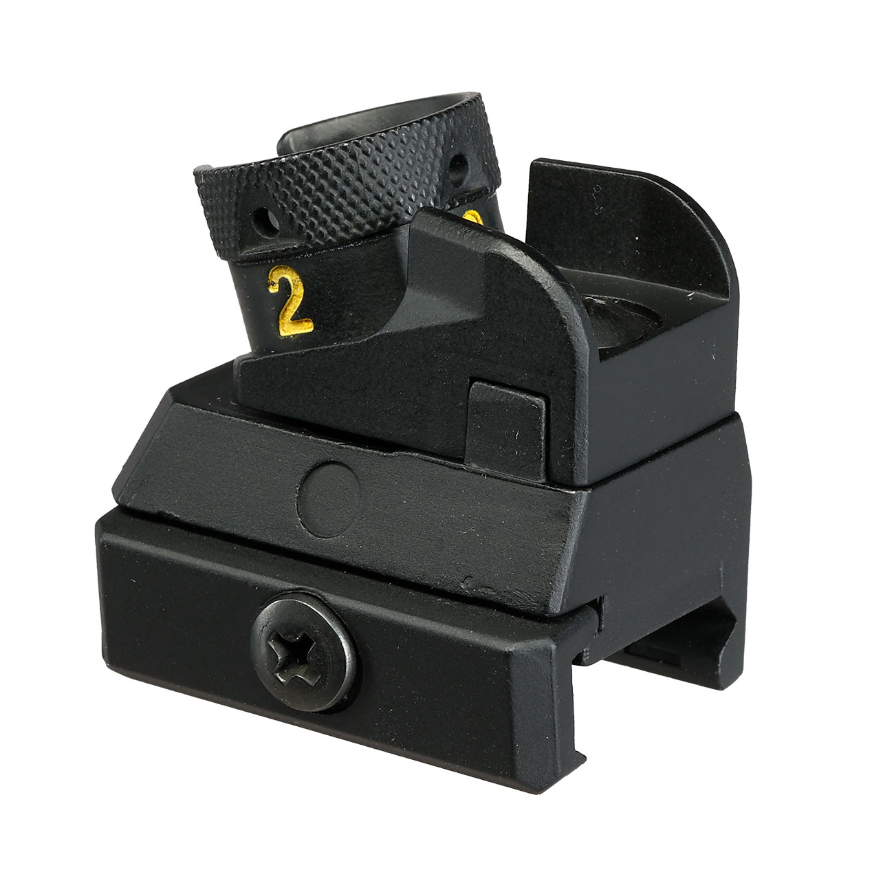Double Bell Classic Ringvisier Rear Sight f. 20 - 22 mm Schienen schwarz Bild 1