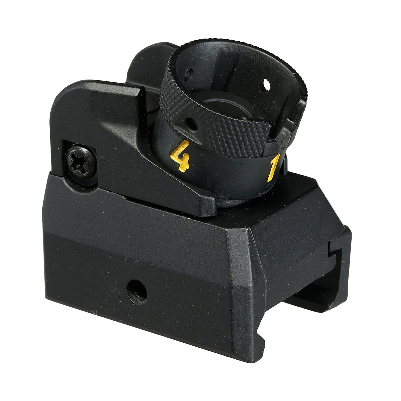 Double Bell Classic Ringvisier Rear Sight f. 20 - 22 mm Schienen schwarz Bild 3