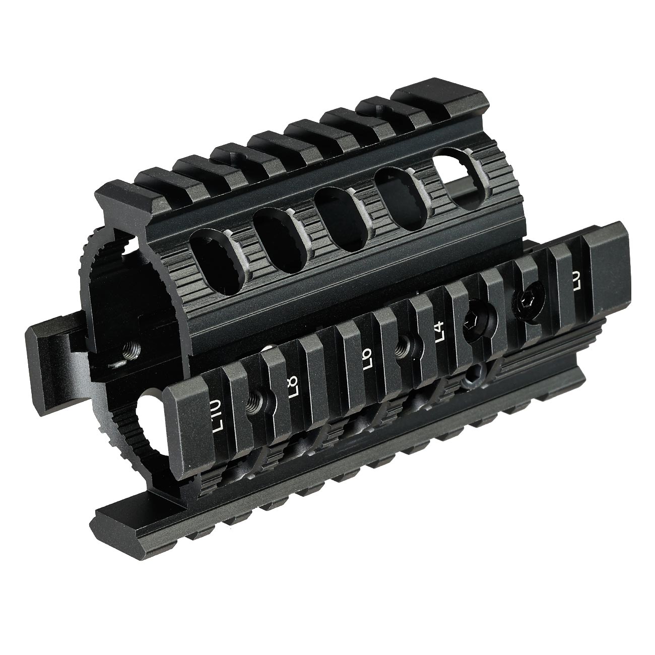 VFC AKS74U CNC Aluminium K-Rail Model 3 Handguard Kit f. VFC AKS74U / AVS74U GBB Gewehre schwarz