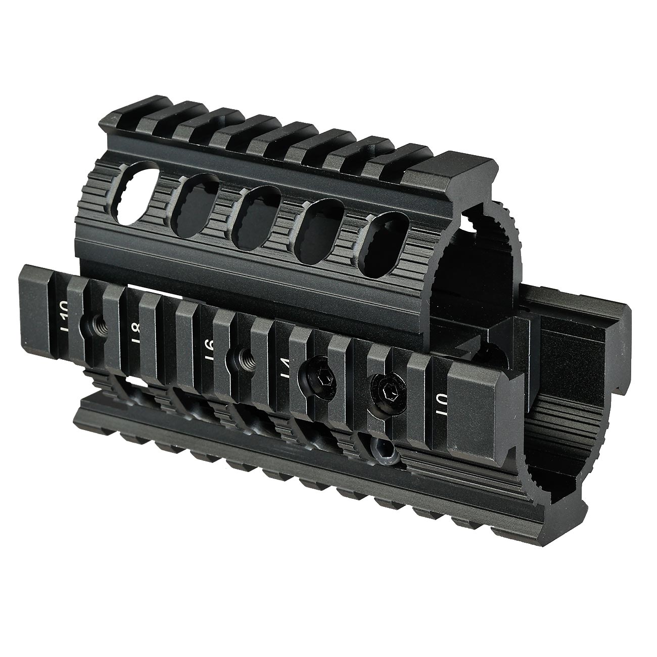 VFC AKS74U CNC Aluminium K-Rail Model 3 Handguard Kit f. VFC AKS74U / AVS74U GBB Gewehre schwarz Bild 3